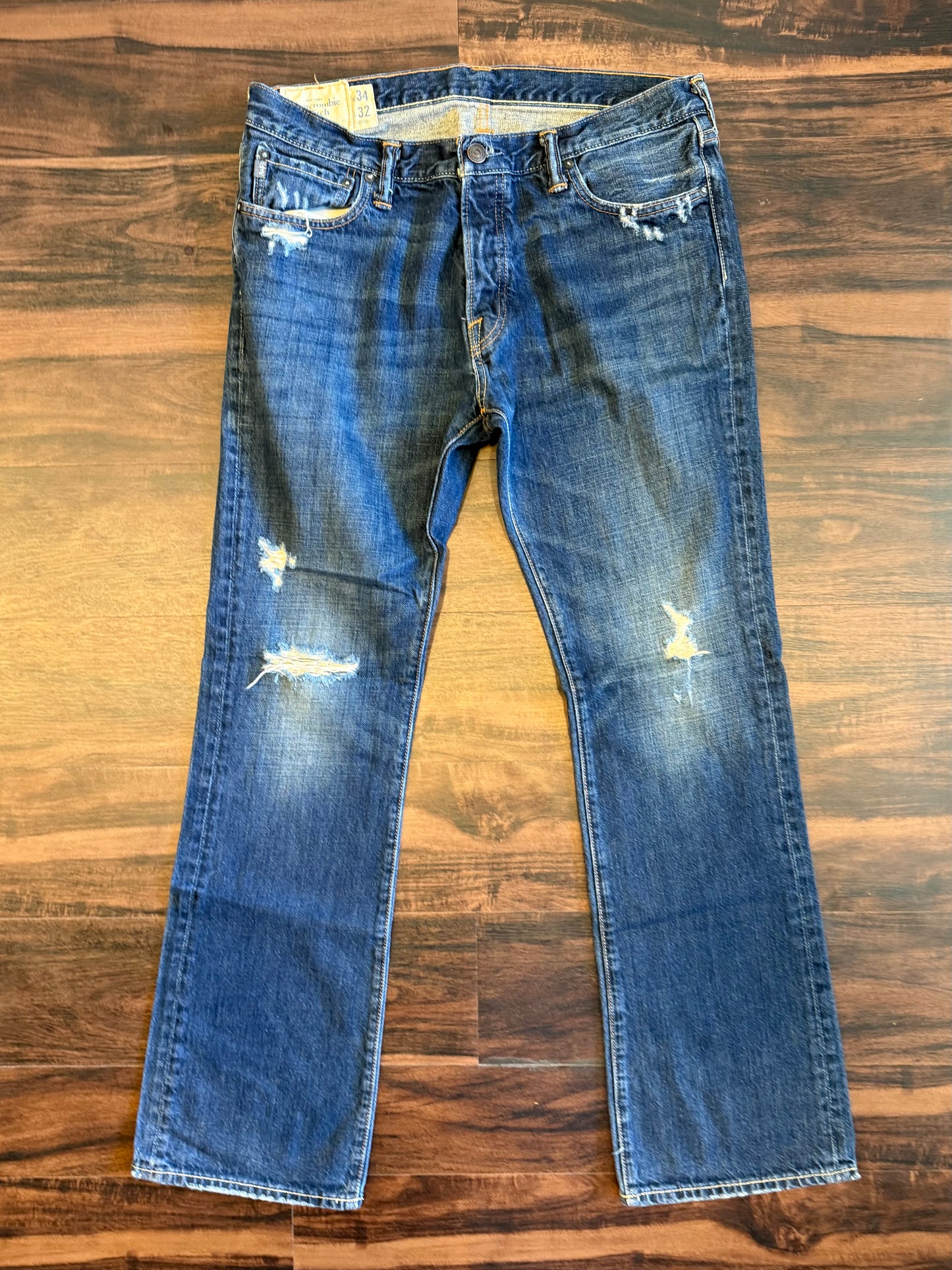 Vintage Abercrombie & Fitch Dark Wash Boot Cut Denim Jeans- 36x34