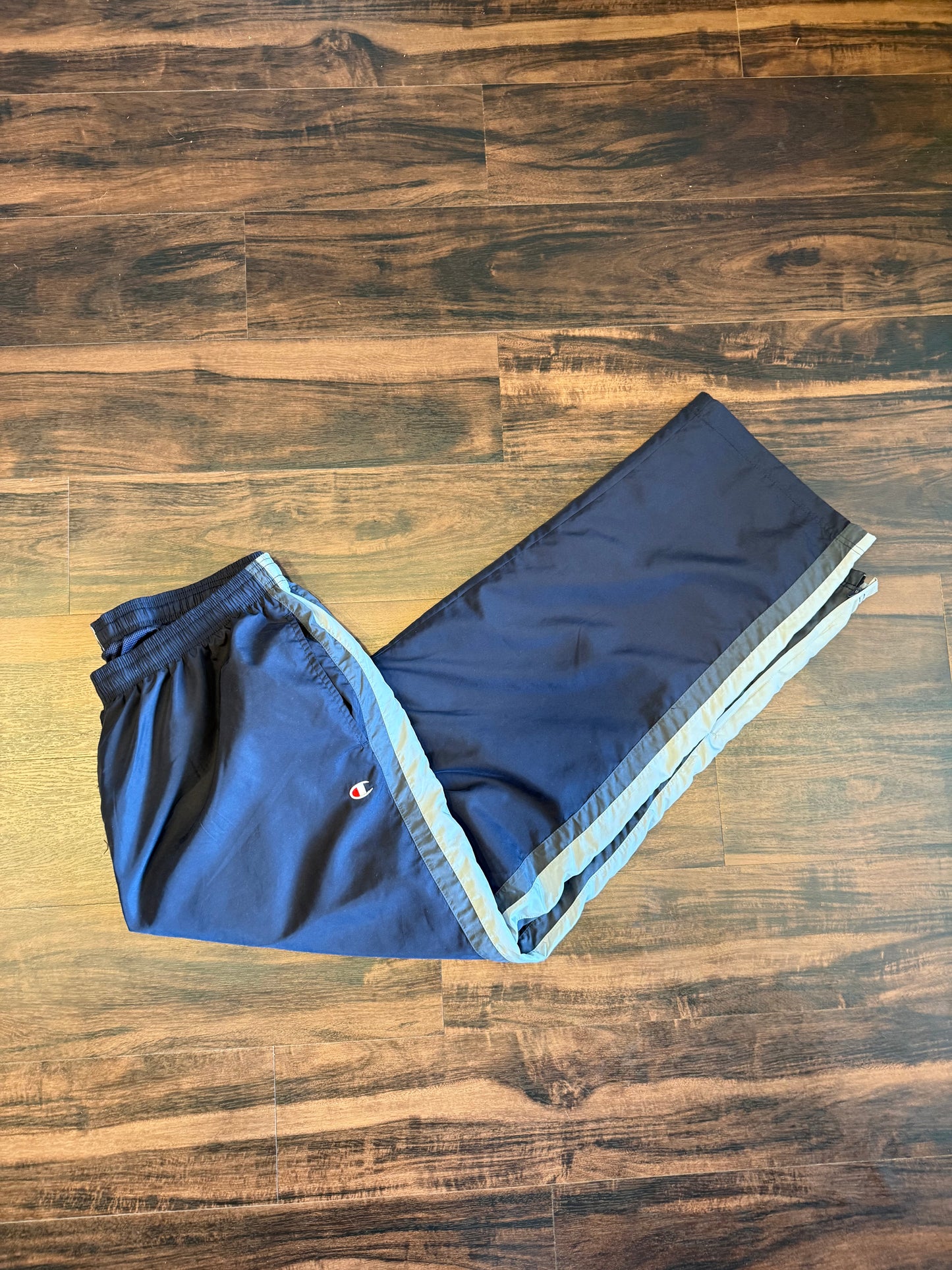 Vintage Champion Navy Blue Baggy Jogger Track Pants- 32x33