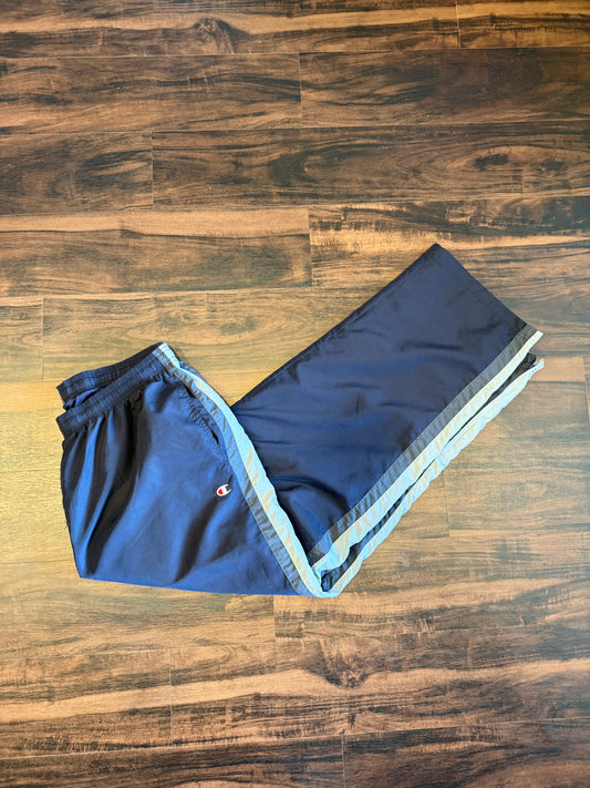 Vintage Champion Navy Blue Baggy Jogger Track Pants- 32x33