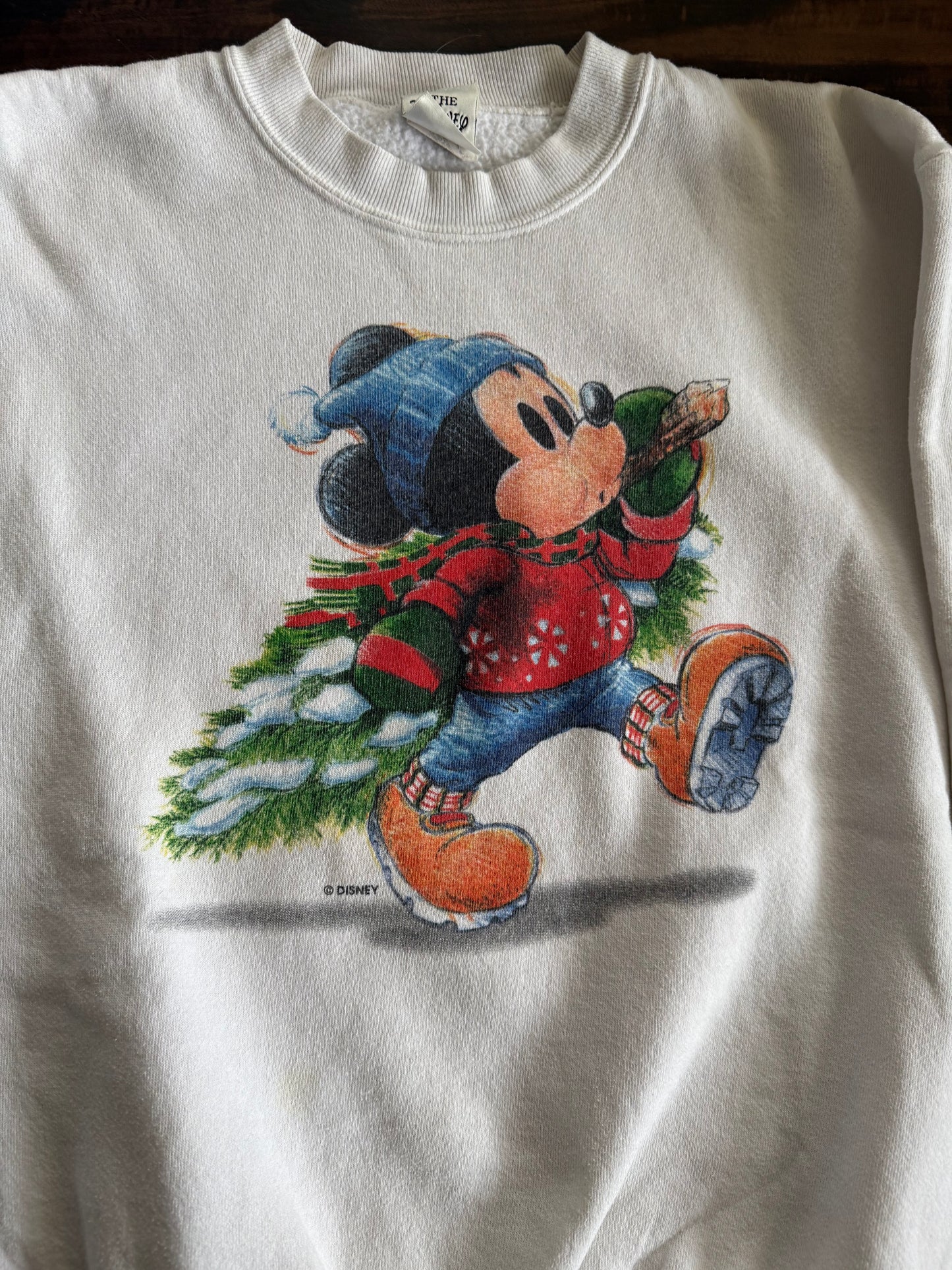 Vintage Disney Mickey’s Winter Wonderland 1996 Crewneck Sweatshirt- S/M