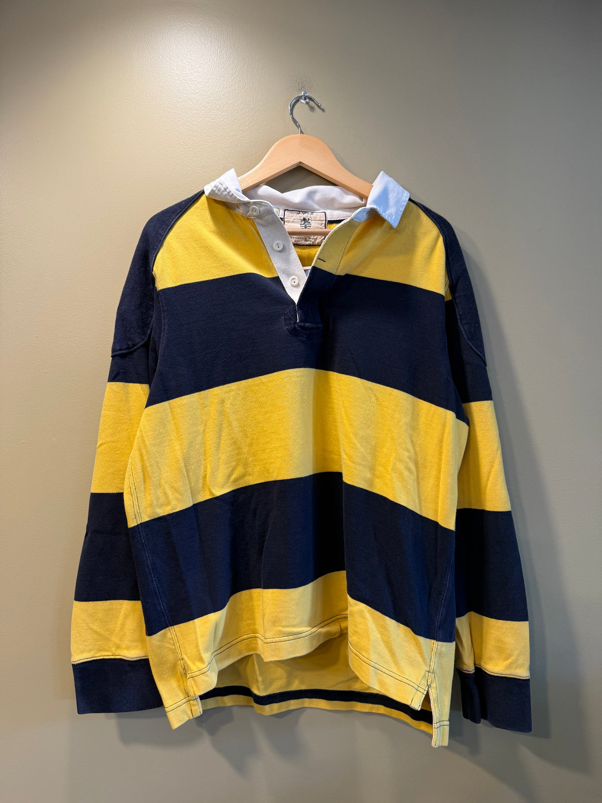 Vintage J Crew Striped Broken In Rugby Shirt- L