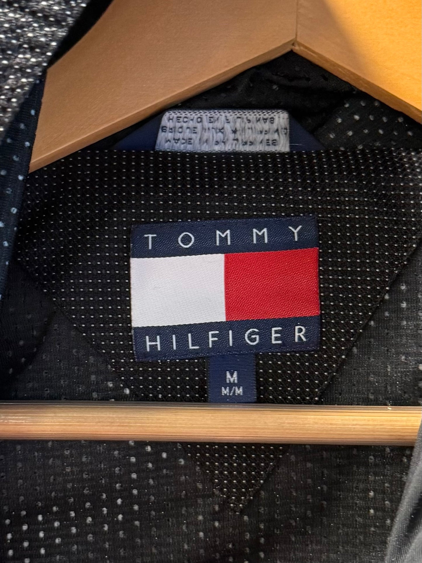 Vintage Tommy Hilfiger Black Rain Jacket- M/L