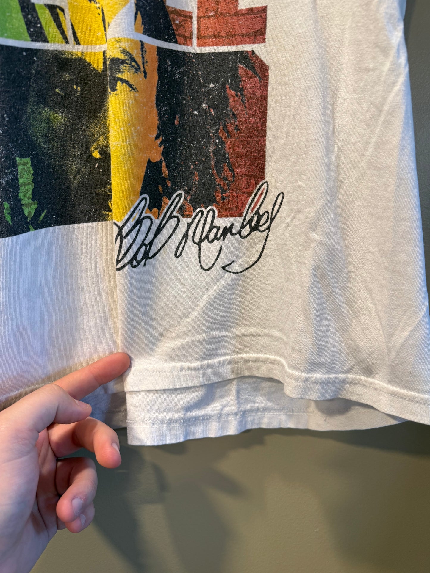 Vintage Bob Marley White T-Shirt- XL
