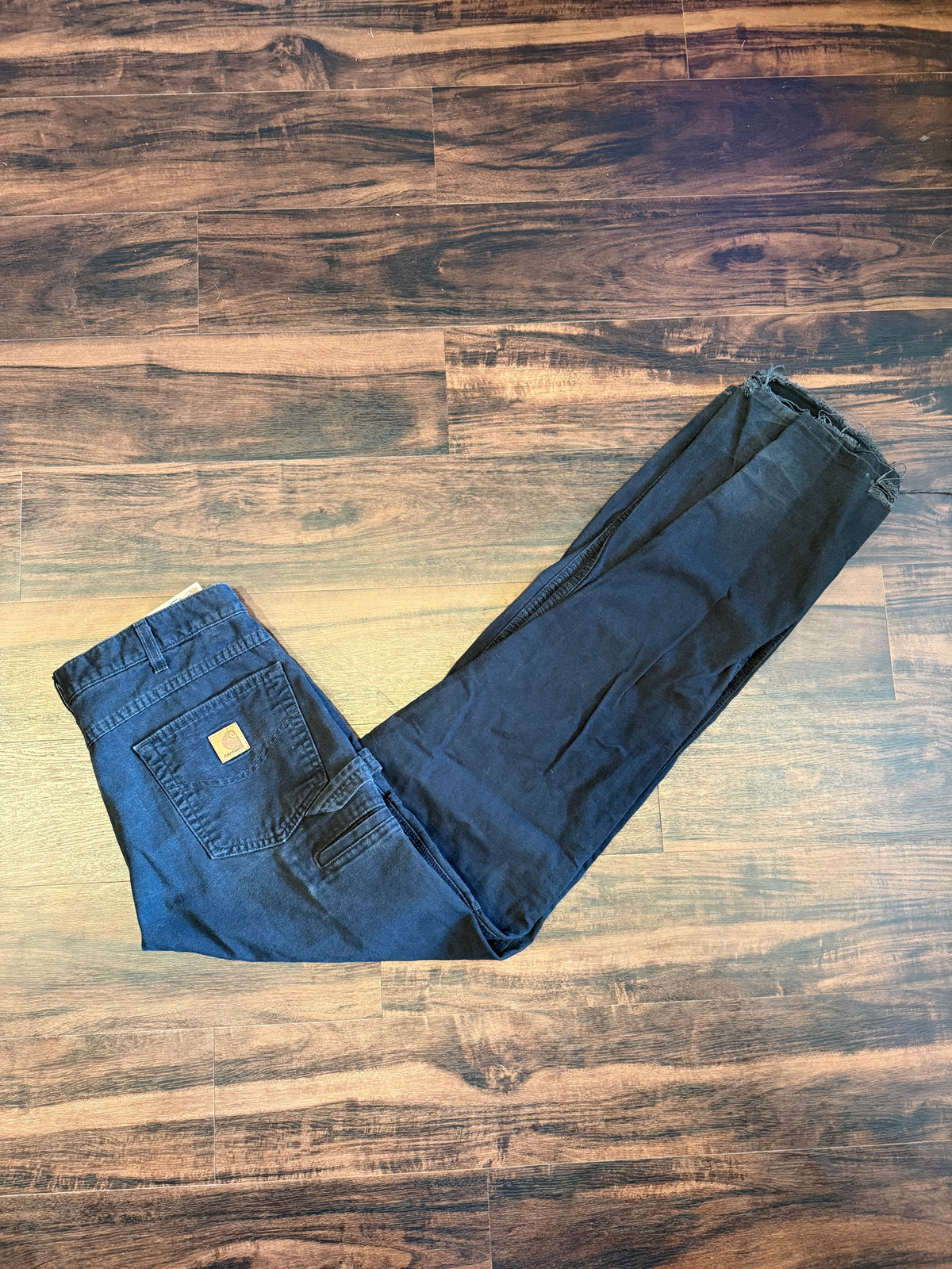 Vintage Carhartt Black Canvas Carpenter Pants- 33x36