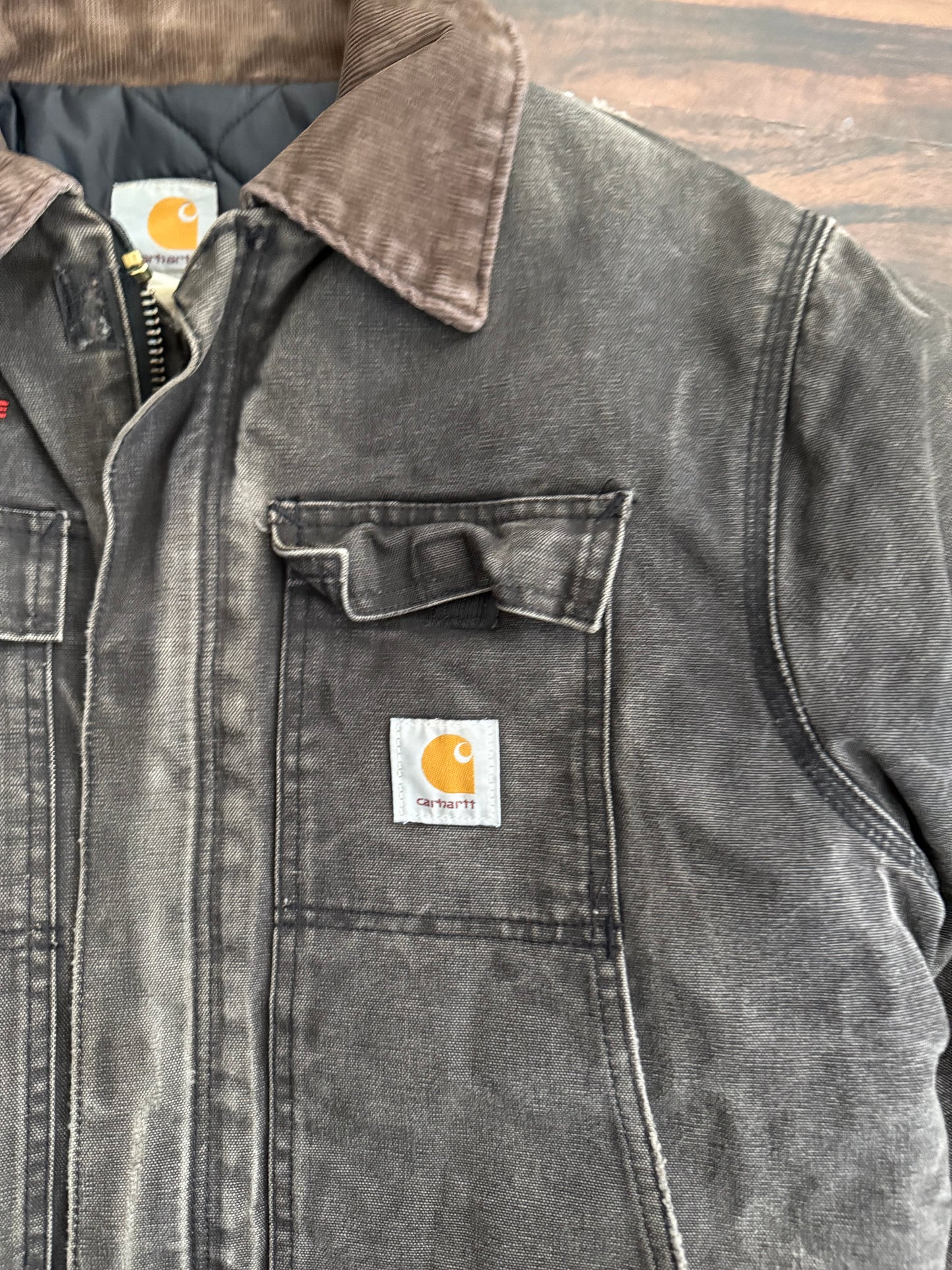 Vintage Carhartt Fire Department Black Jacket- L