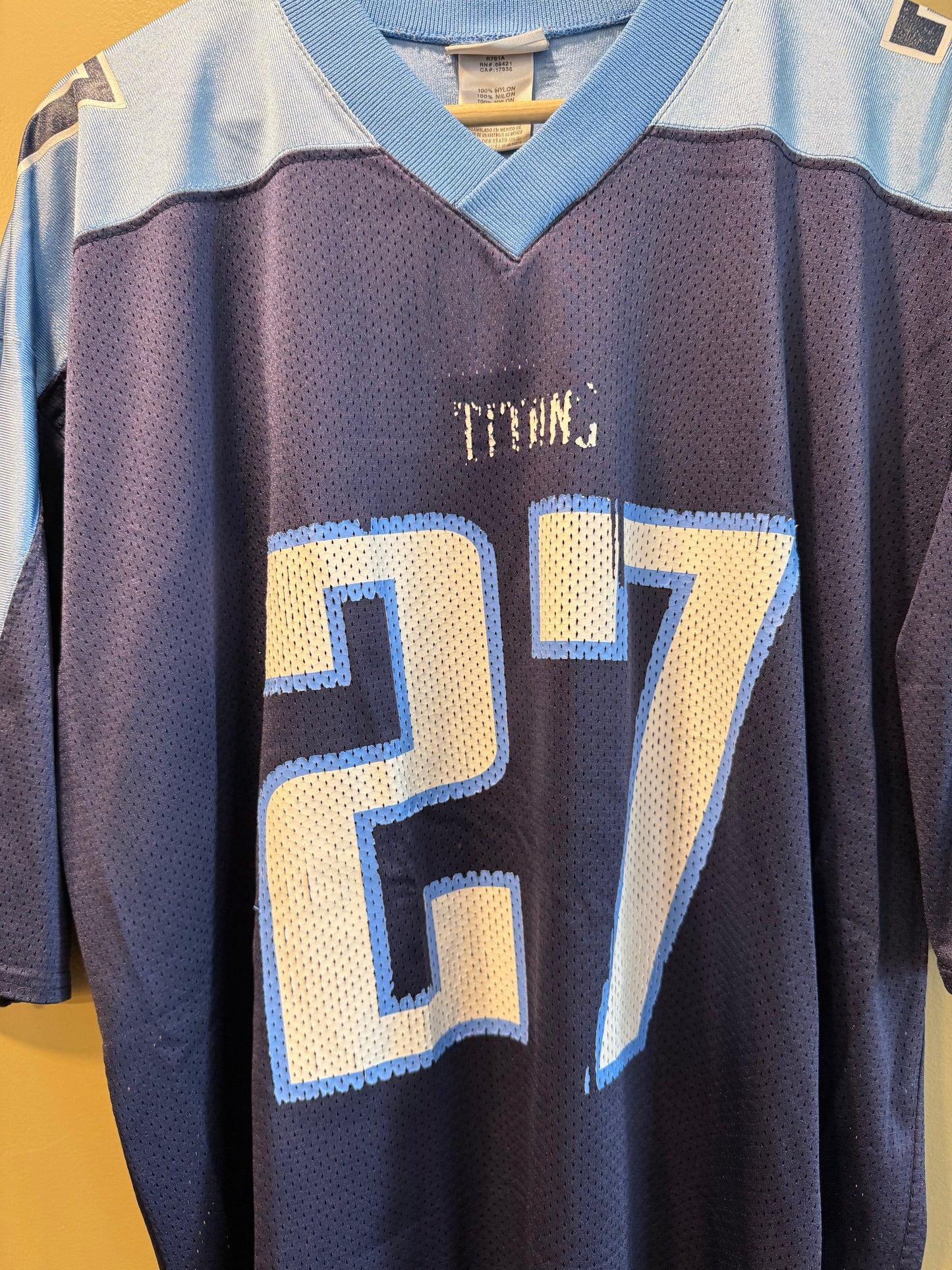 Vintage Tennessee Titans Eddie George Blue NFL Jersey- XXL