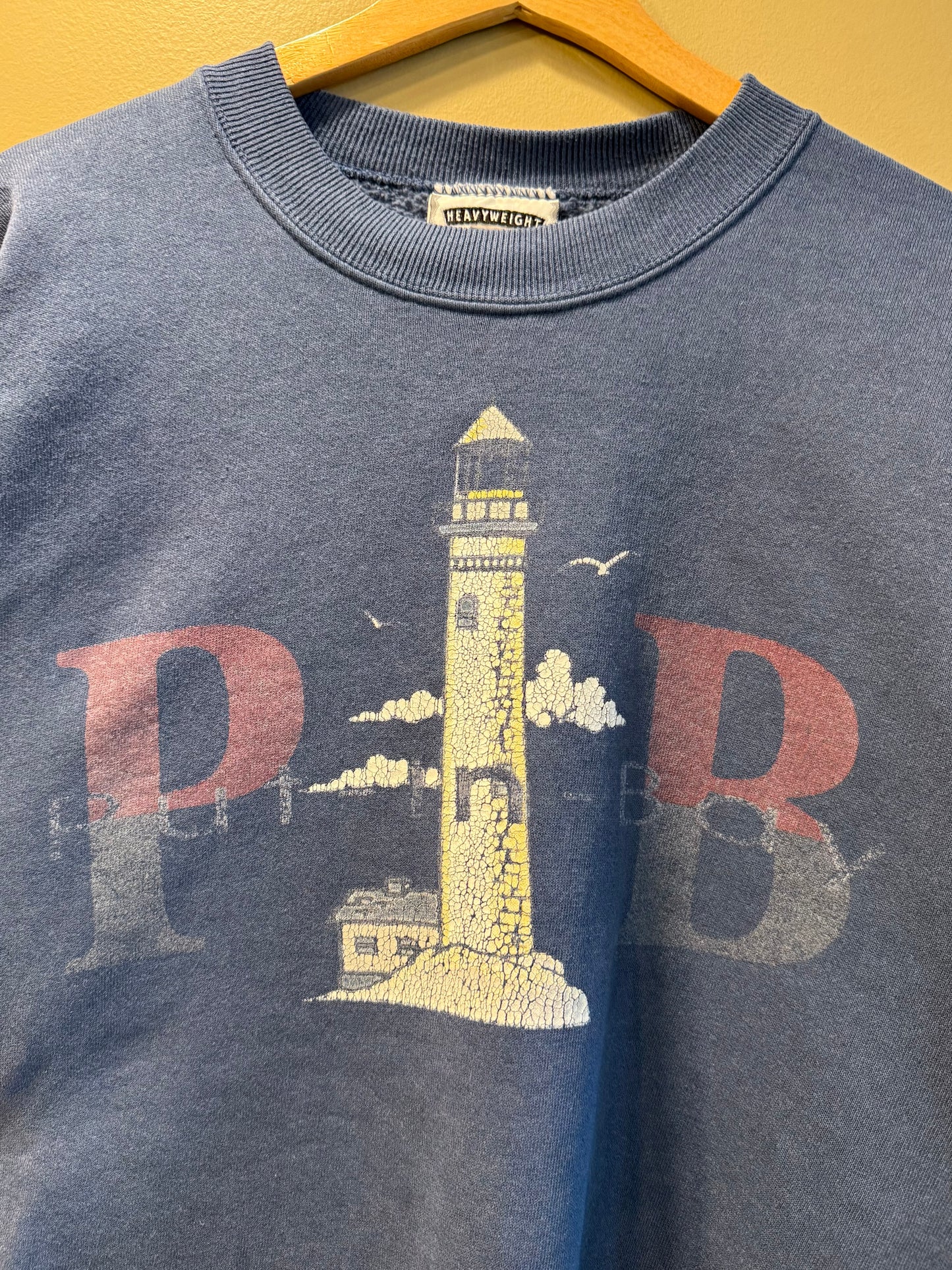 Vintage Put-In-Bay Lighthouse Crewneck Sweatshirt- L