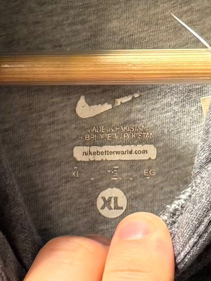 Vintage Nike Gray Hoodie Sweatshirt- XL