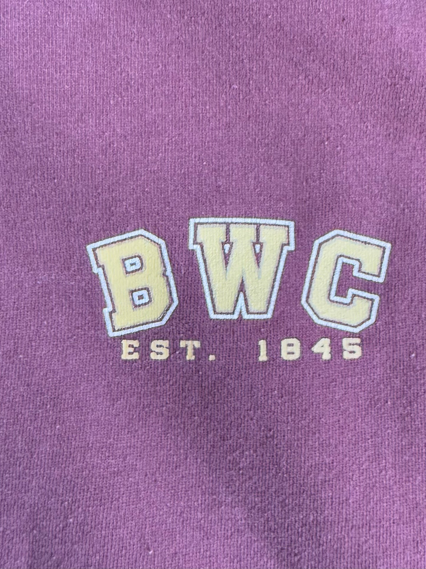 Vintage Baldwin Wallace College Yellow Jackets Maroon Red Hoodie Sweatshirt- XXL