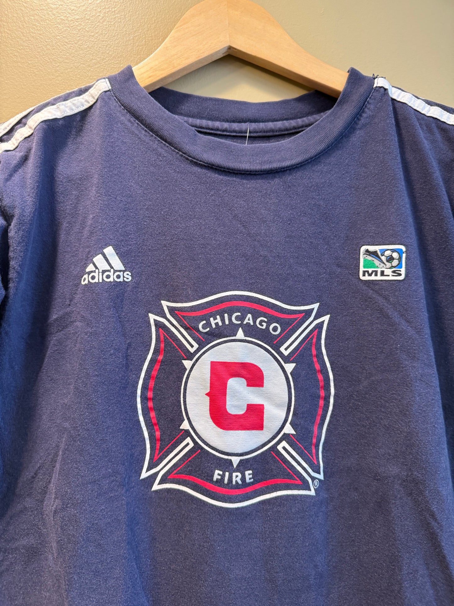 Vintage Adidas Chicago Fire MLS Baby Tee T-Shirt- S