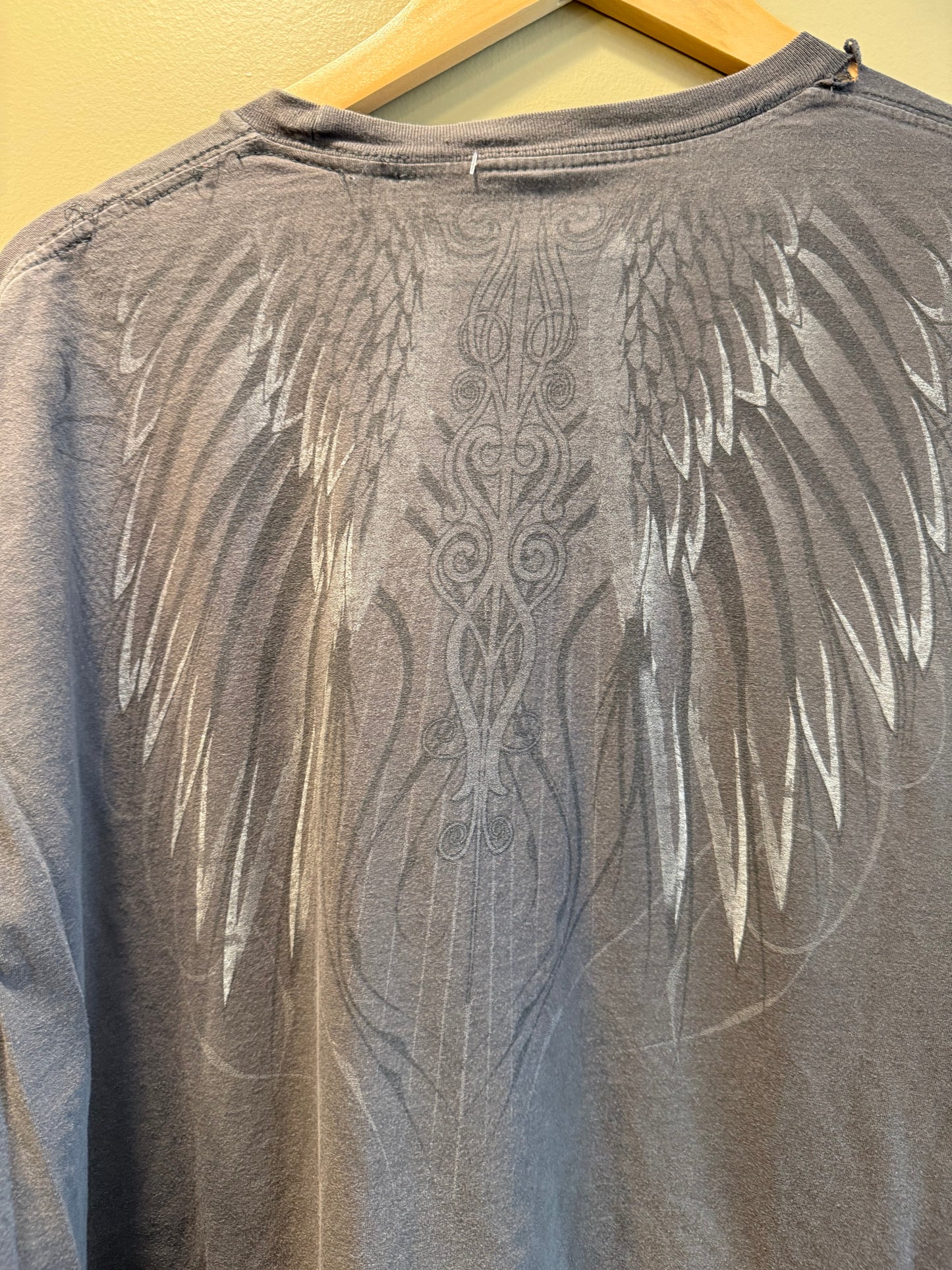 Vintage Ghost Hunters Angel Wings Gothic T-Shirt- XXL