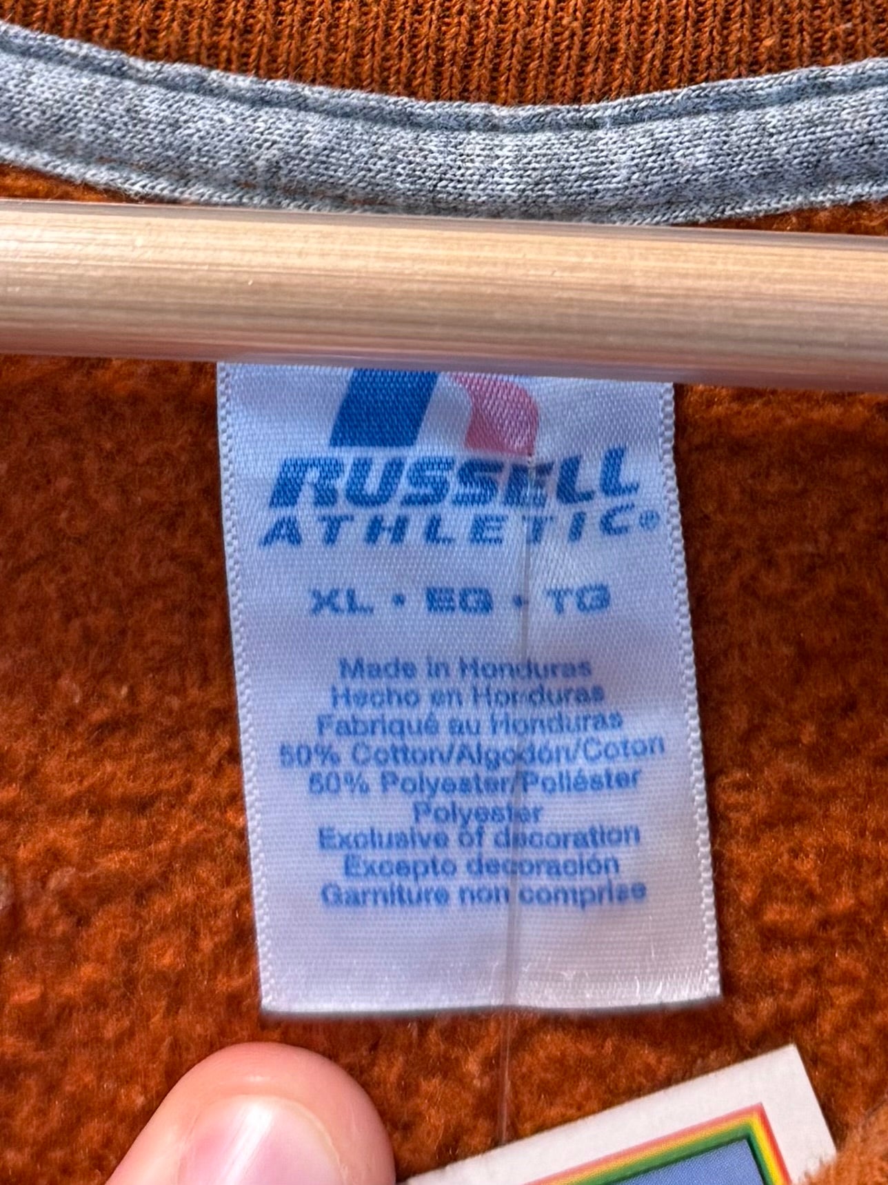Vintage Russell Athletic Cleveland Browns Orange Dawg Pound Sweatshirt- XL