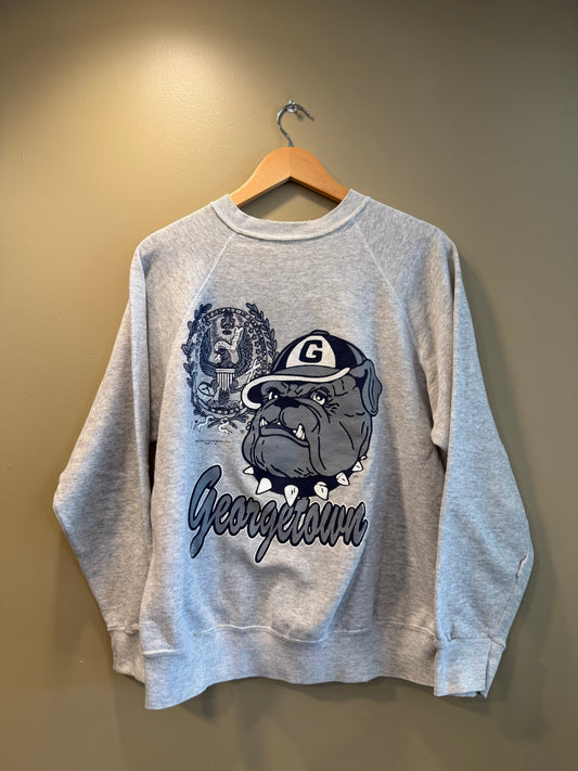 Vintage Georgetown University Bulldogs Crewneck Sweatshirt- L