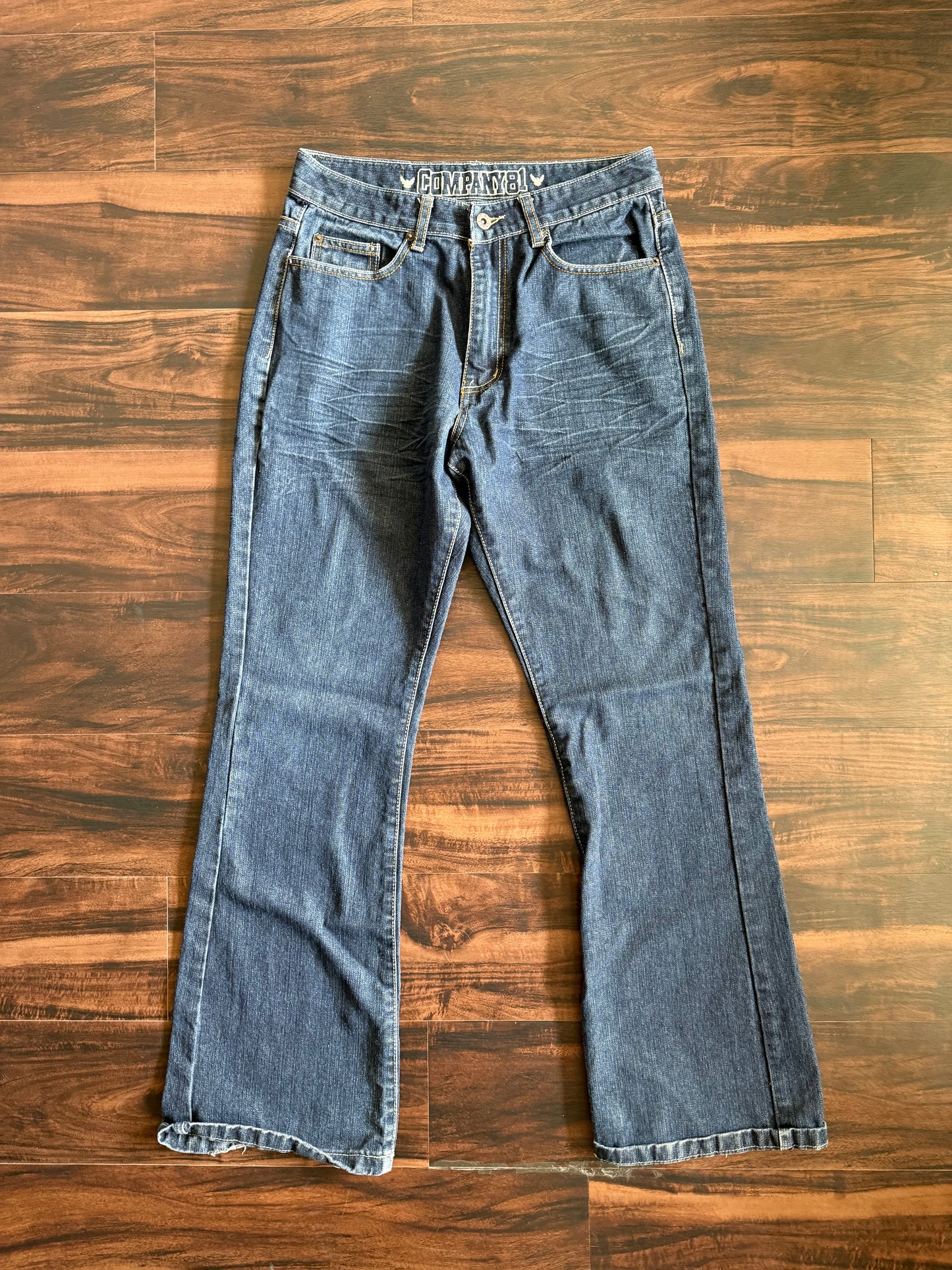 Vintage Y2K Company81 Dark Wash Flared Denim Jeans- 30x32