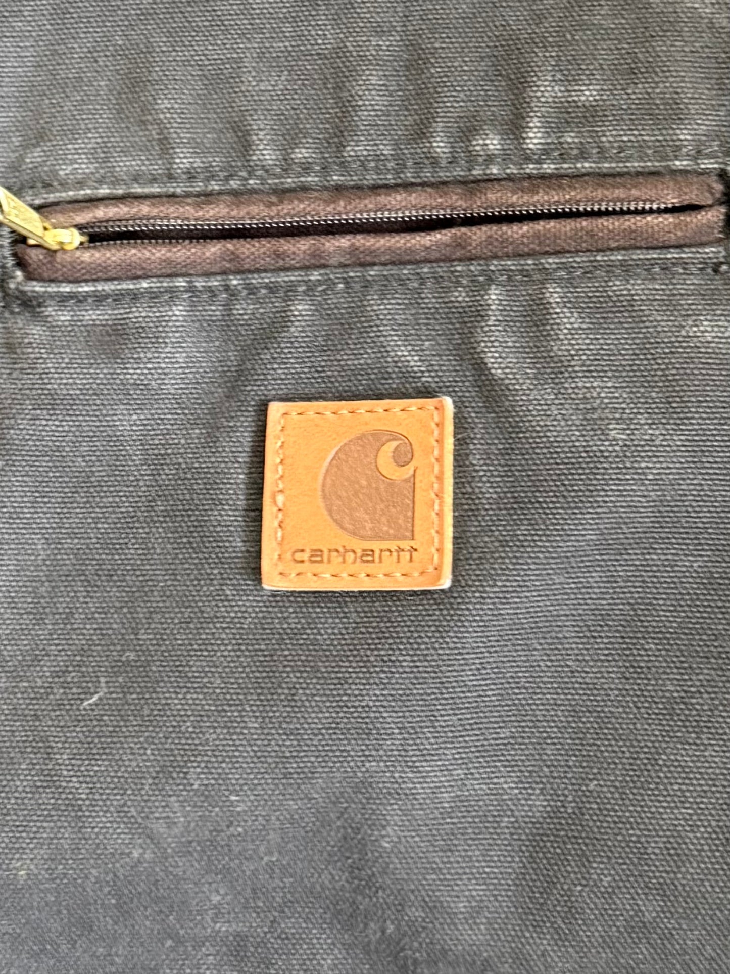 Vintage Carhartt Black Flannel Lined Detroit Jacket Size XXL