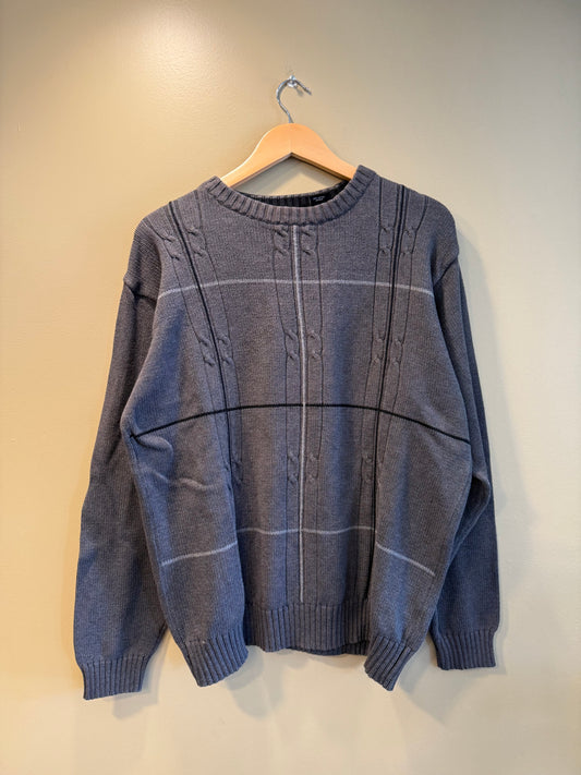 Vintage Haggar Cotton Dark Gray Sweater- L