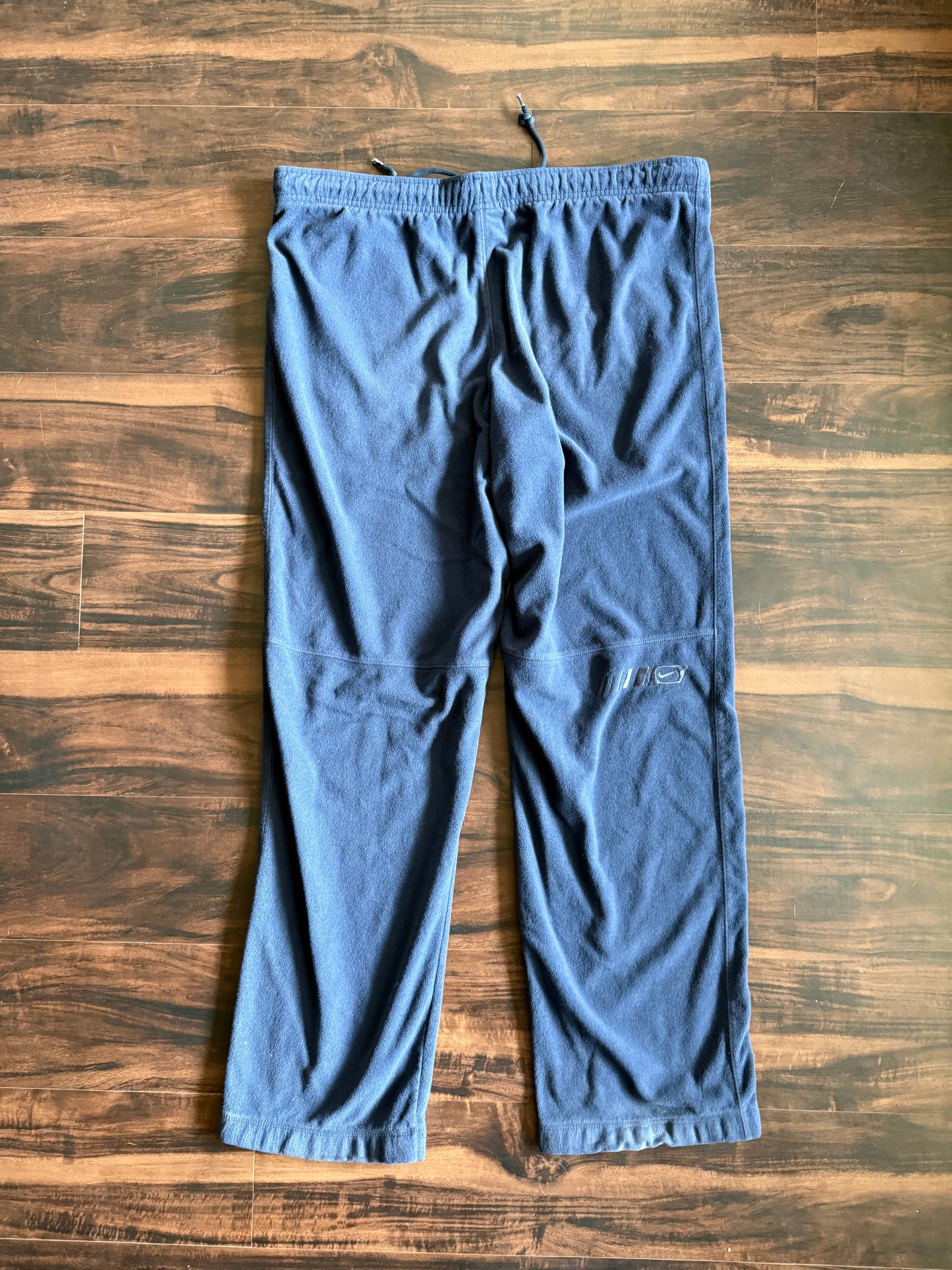 Vintage Y2K Nike Navy Blue Fleece Sweatpants- 36x32