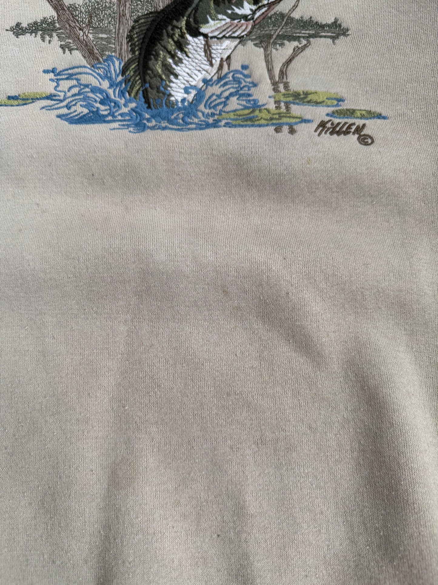 Vintage Large Mouth Bass Outdoors Crewneck Sweatshirt- XXL