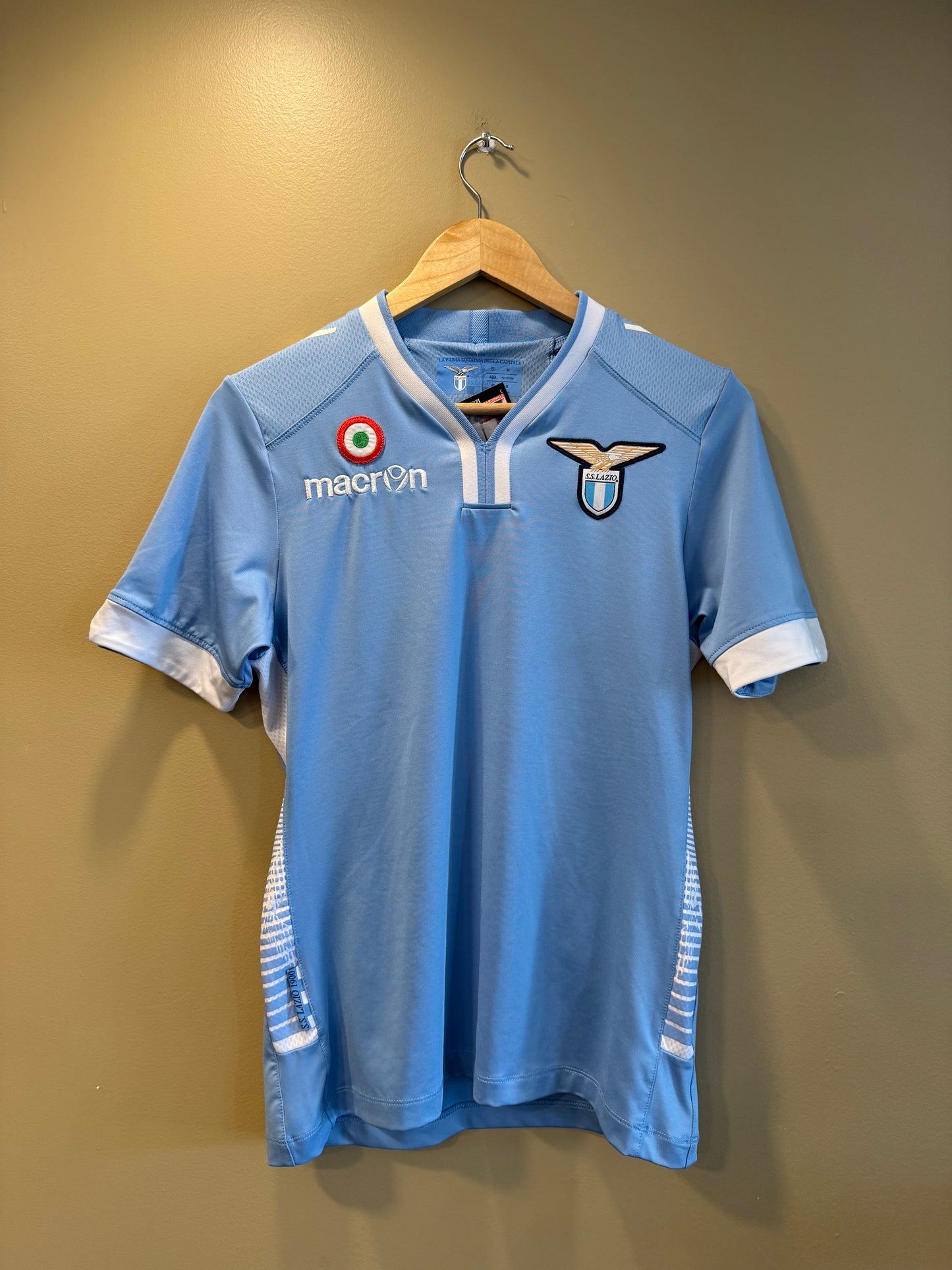 Vintage S.S. Lazio Italy Blue Soccer Football Jersey- M