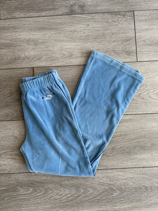 Vintage Mudd Jeans Y2K Baby Blue Velour Track Pants- 28x26