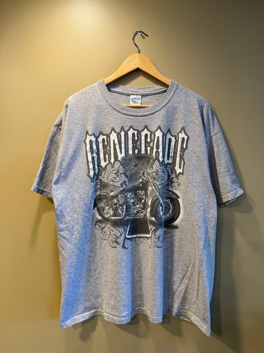 Vintage Renegade Choppers Gray Motorcycle T-Shirt- XL