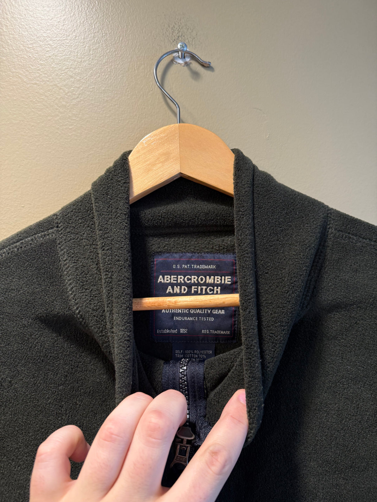 Vintage Abercrombie & Fitch Fleece Vest- M/L