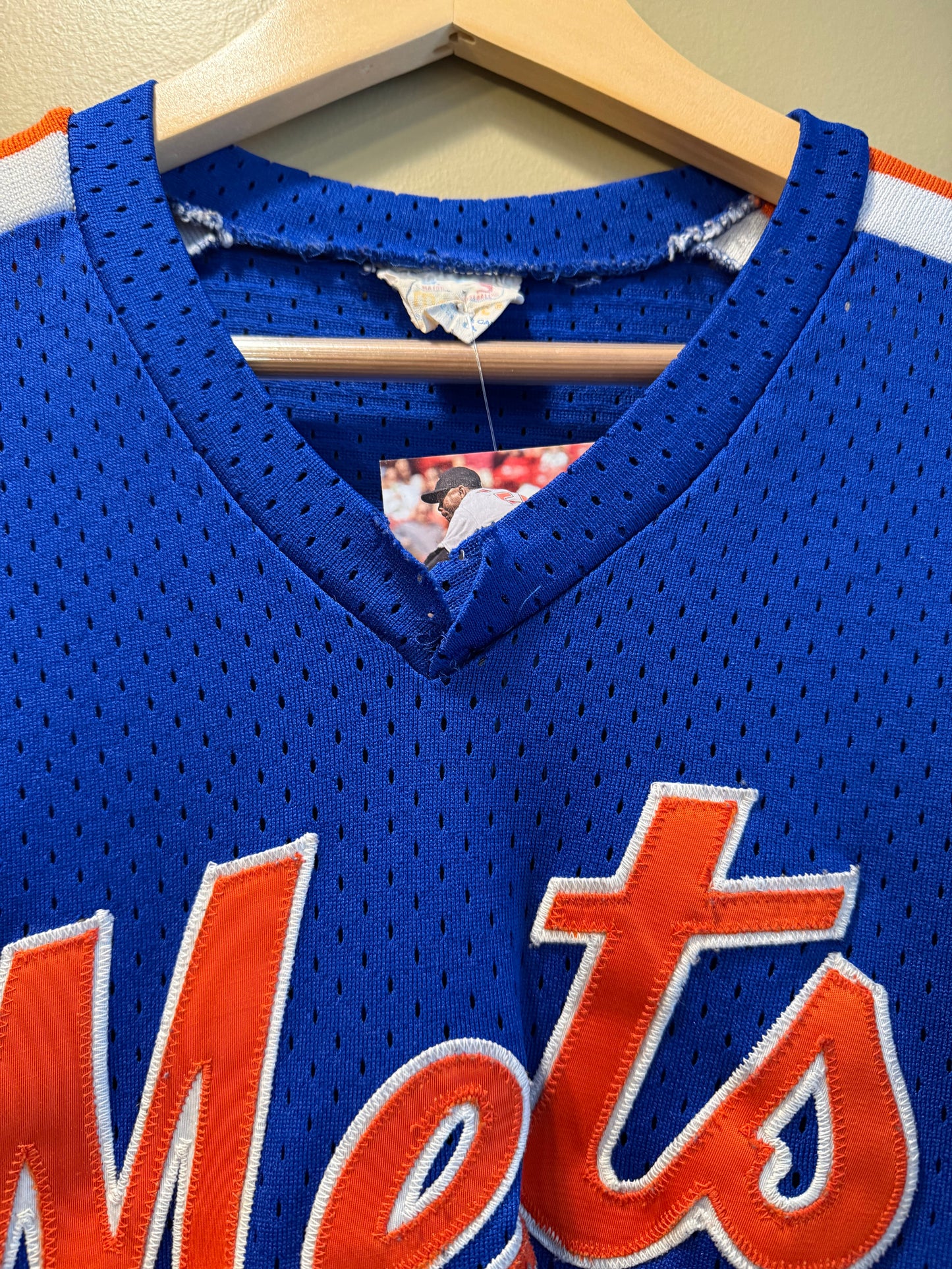 Vintage 80s New York Mets Blue Jersey- L