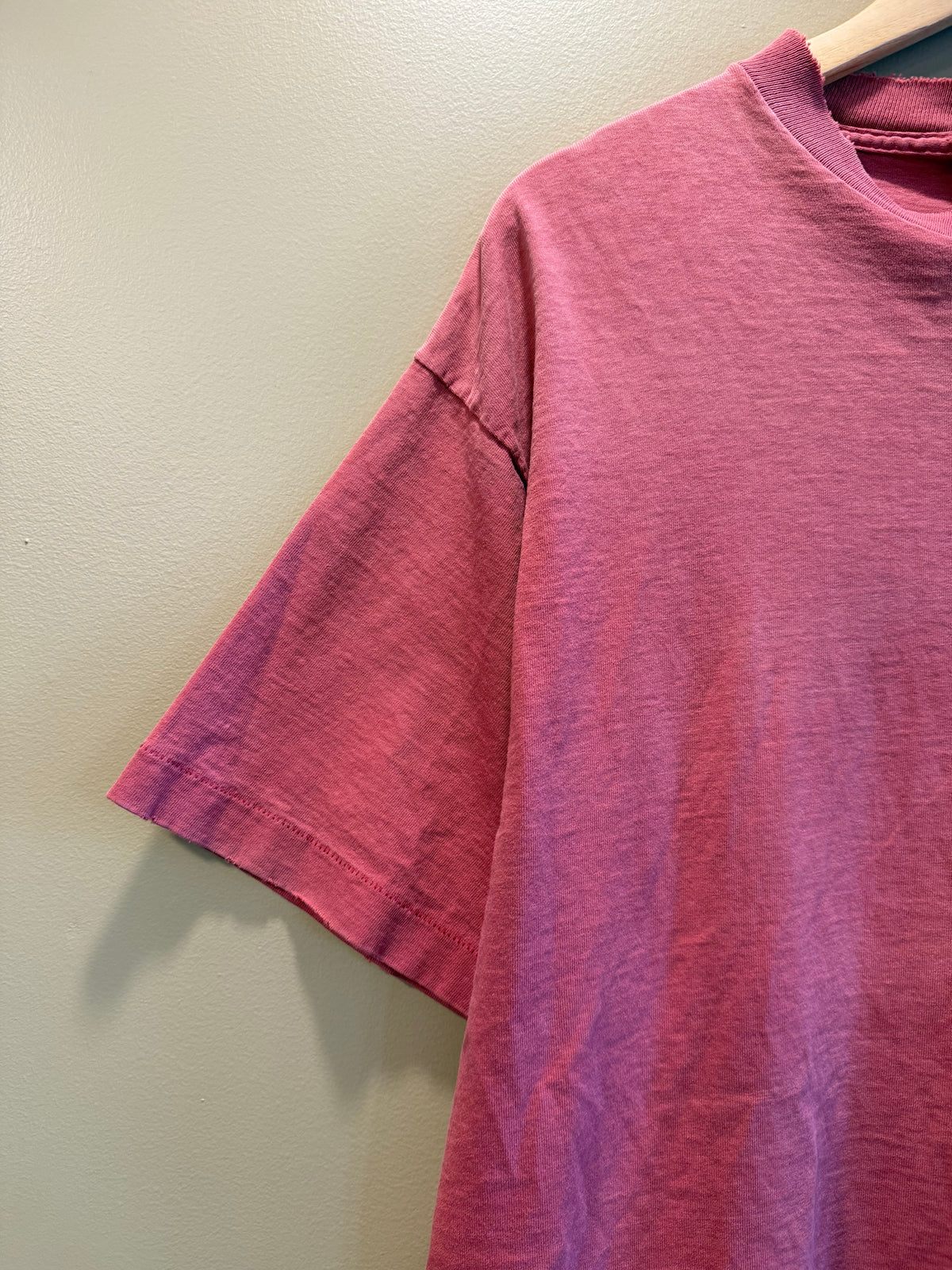 Vintage 80s Adidas Sun Faded Distressed Red T-Shirt- XL