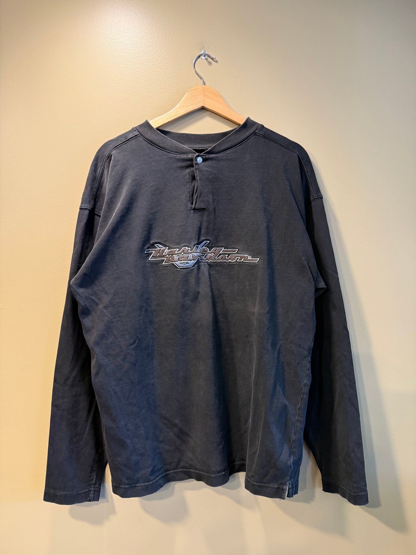 Vintage Harley Davidson Black Longsleeve T-Shirt- M/L