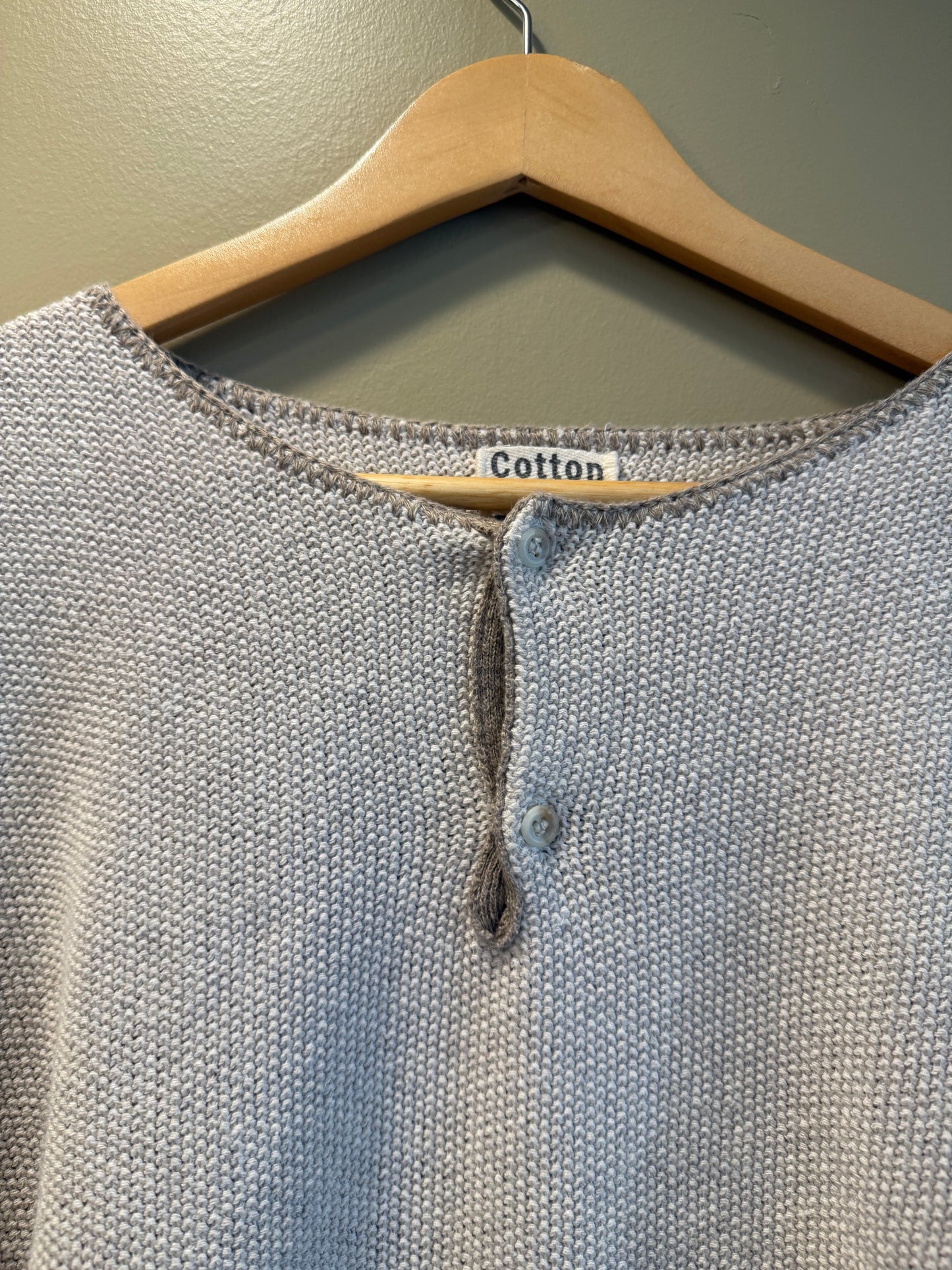 Vintage Cotton Emporium Knit Thermal Long Sleeve Shirt- L
