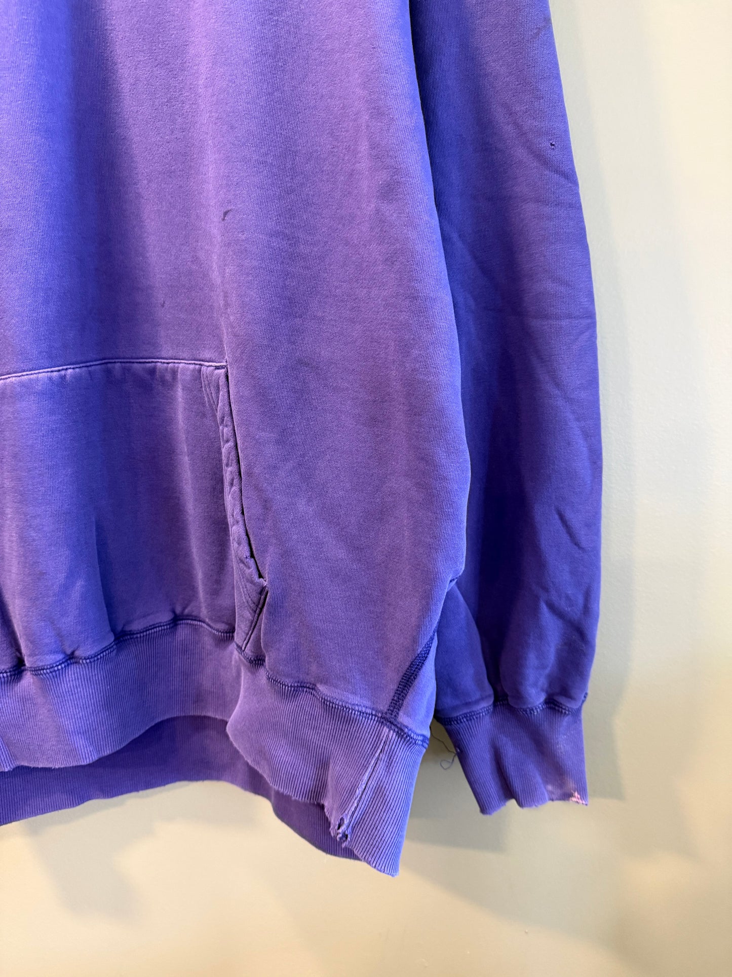 Vintage Polo Ralph Lauren Purple Quarter-Zip Hoodie Sweatshirt- XL/XXL