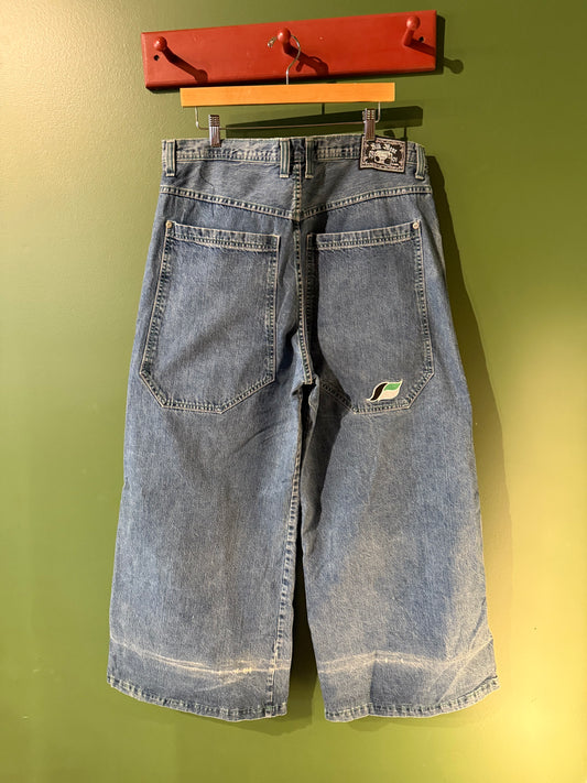 Vintage Kikwear Baggy Skate Streetwear Denim Jeans- 37x32