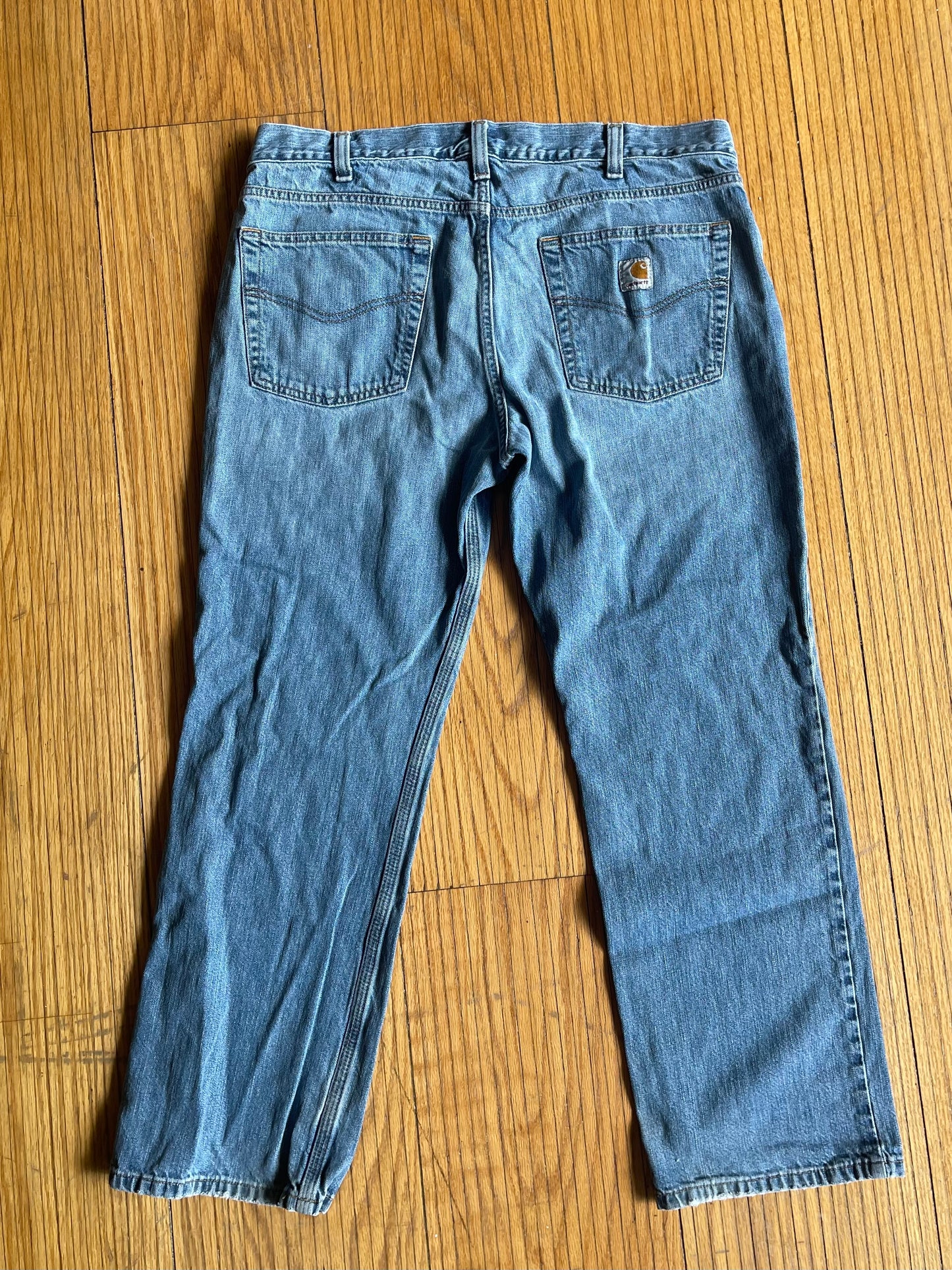 Vintage Carhartt Light Wash Denim Jeans- 36x30