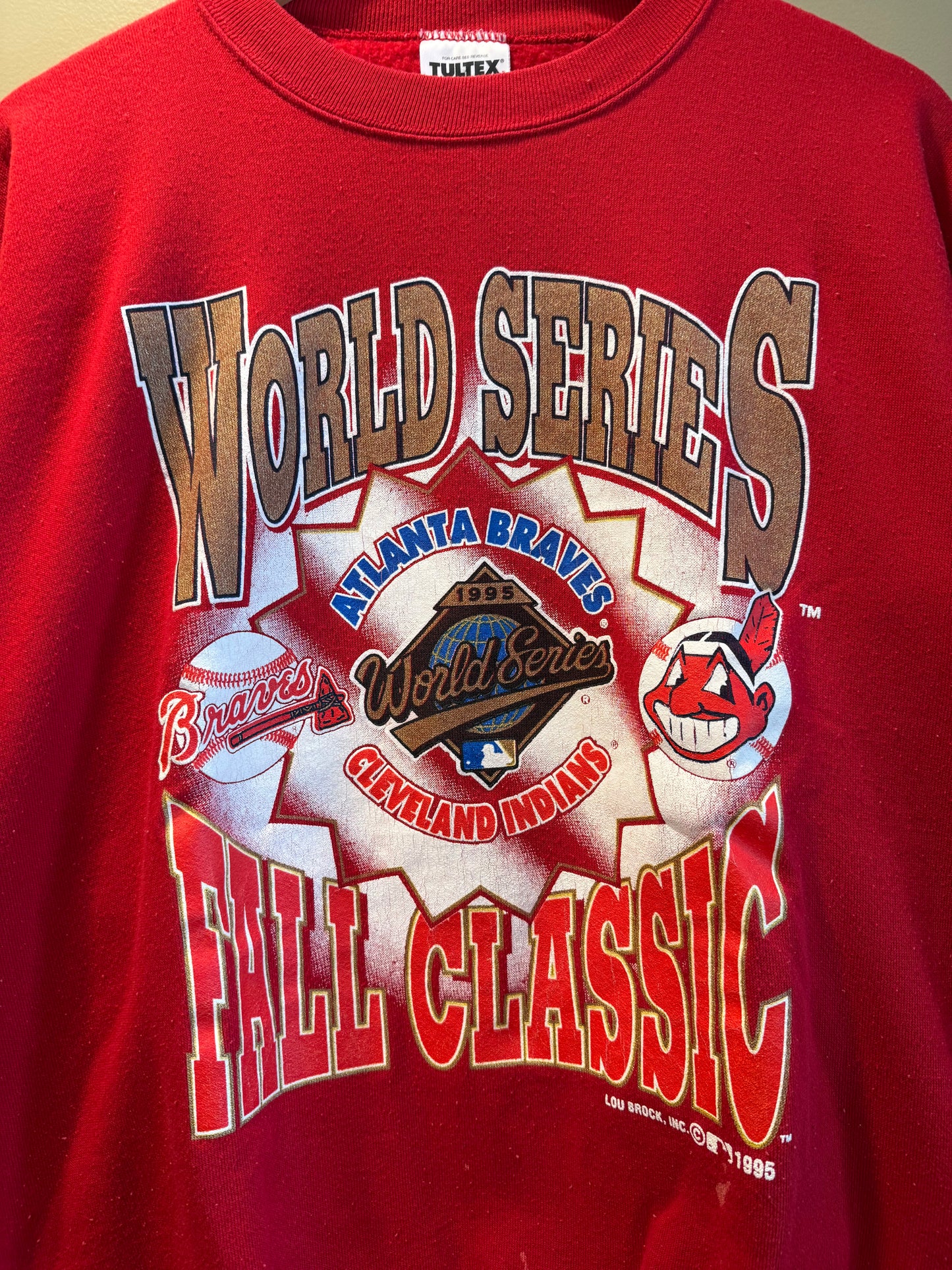Vintage Cleveland Indians 1995 World Series Fall Classic Crewneck Sweatshirt- XL