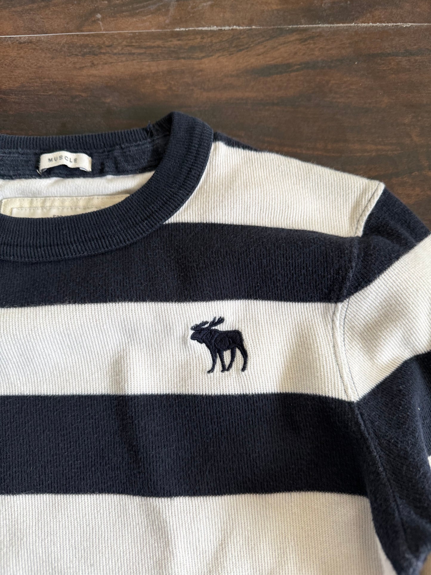 Vintage Y2K Abercrombie & Fitch Striped Long Sleeve T-Shirt- S