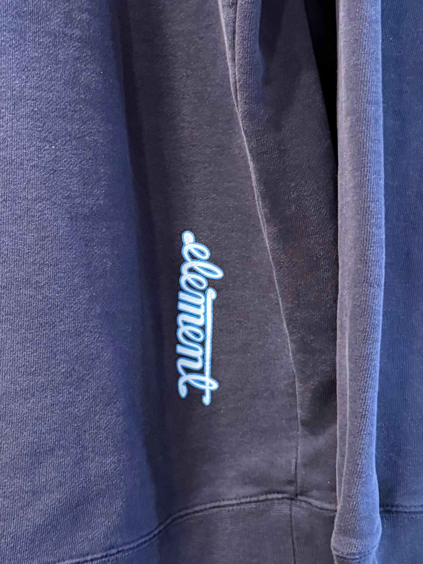 Vintage Y2K Element Skateboards Navy Blue Hoodie Sweatshirt- XL