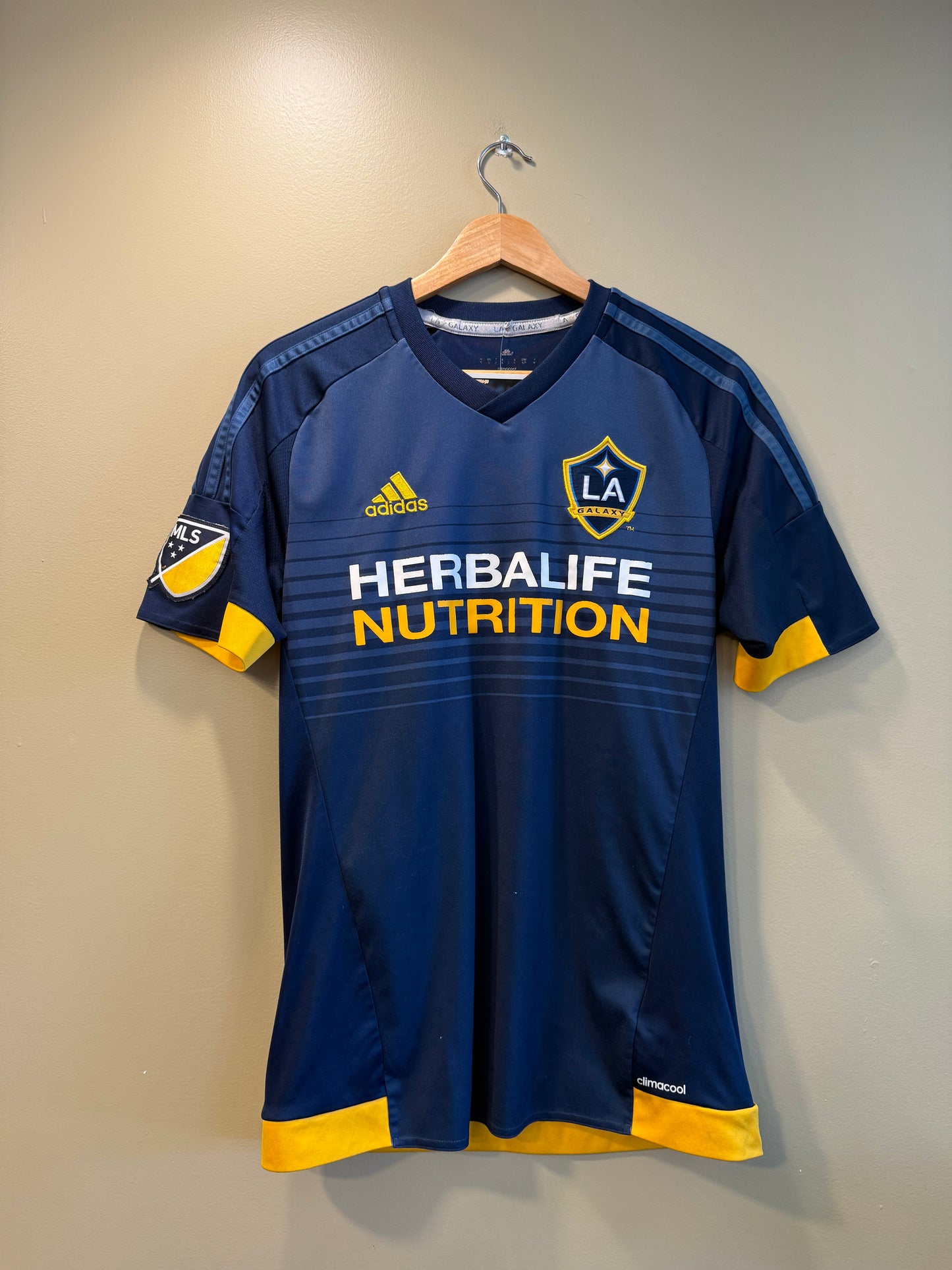 Vintage Los Angeles Galaxy MLS Dark Gray Soccer Jersey- M