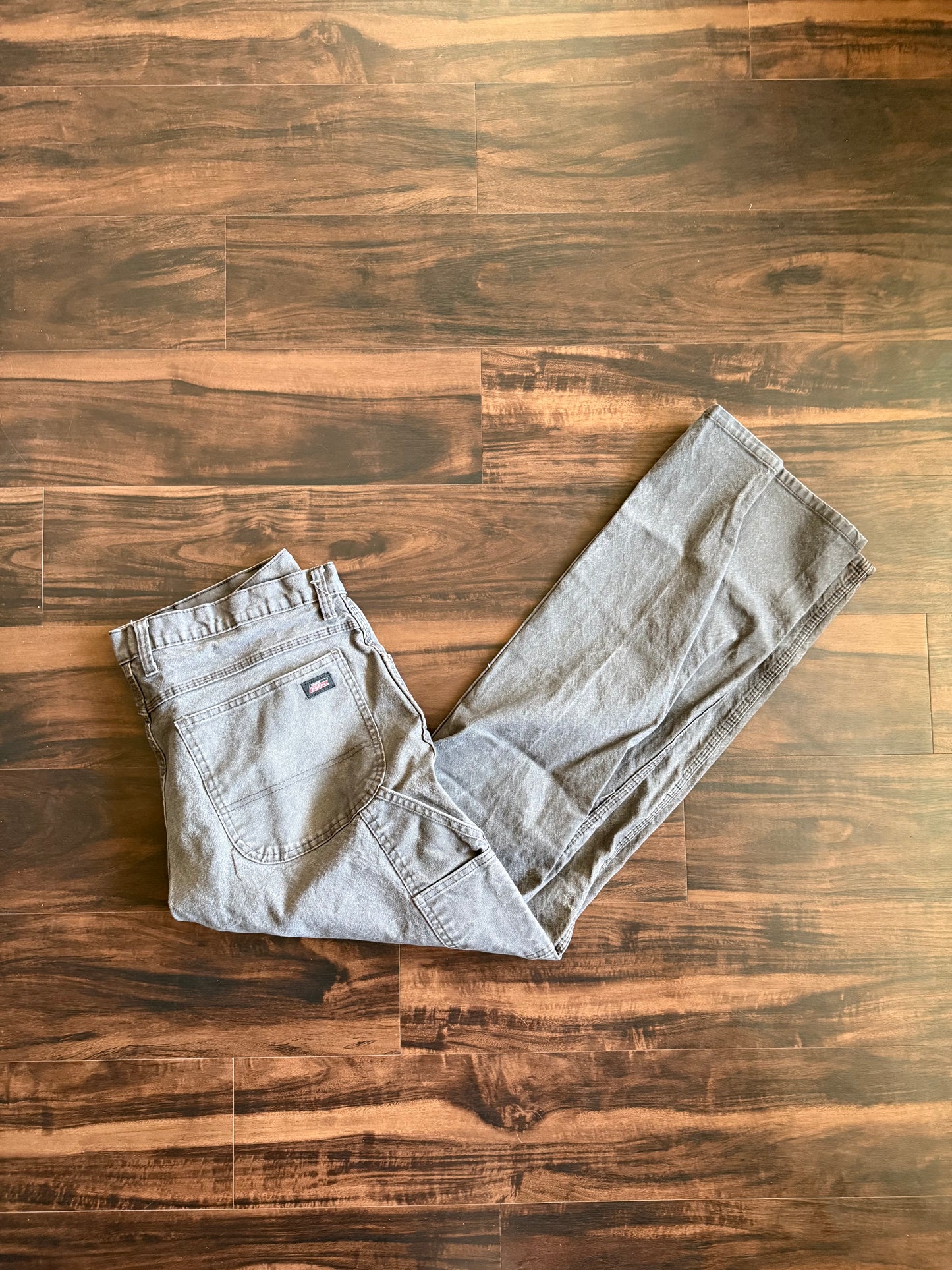 Vintage Dickies Gray Cotton Canvas Carpenter Pants- 36x32