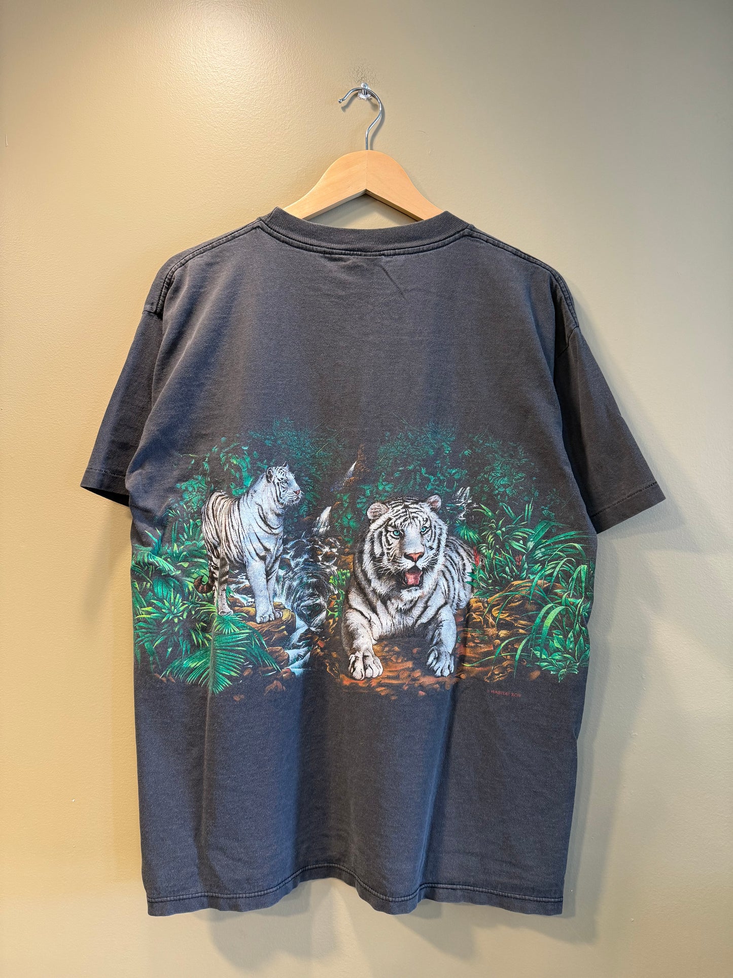 Vintage Busch Gardens White Tigers Nature T-Shirt- L