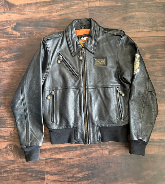 Vintage Harley Davidson Women’s Leather Motorcycle Biker Jacket- S