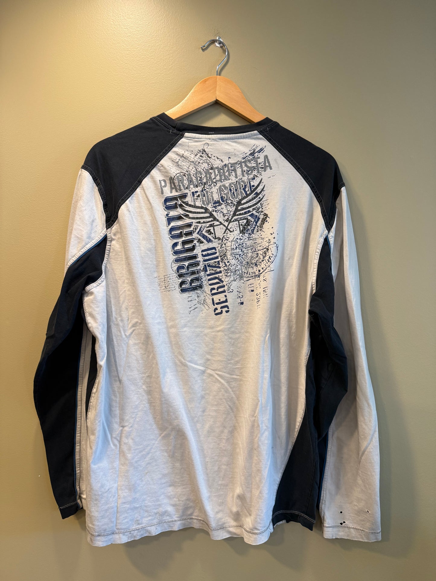 Vintage Y2K Reg. Int. 97 White Long Sleeve T-Shirt- XL