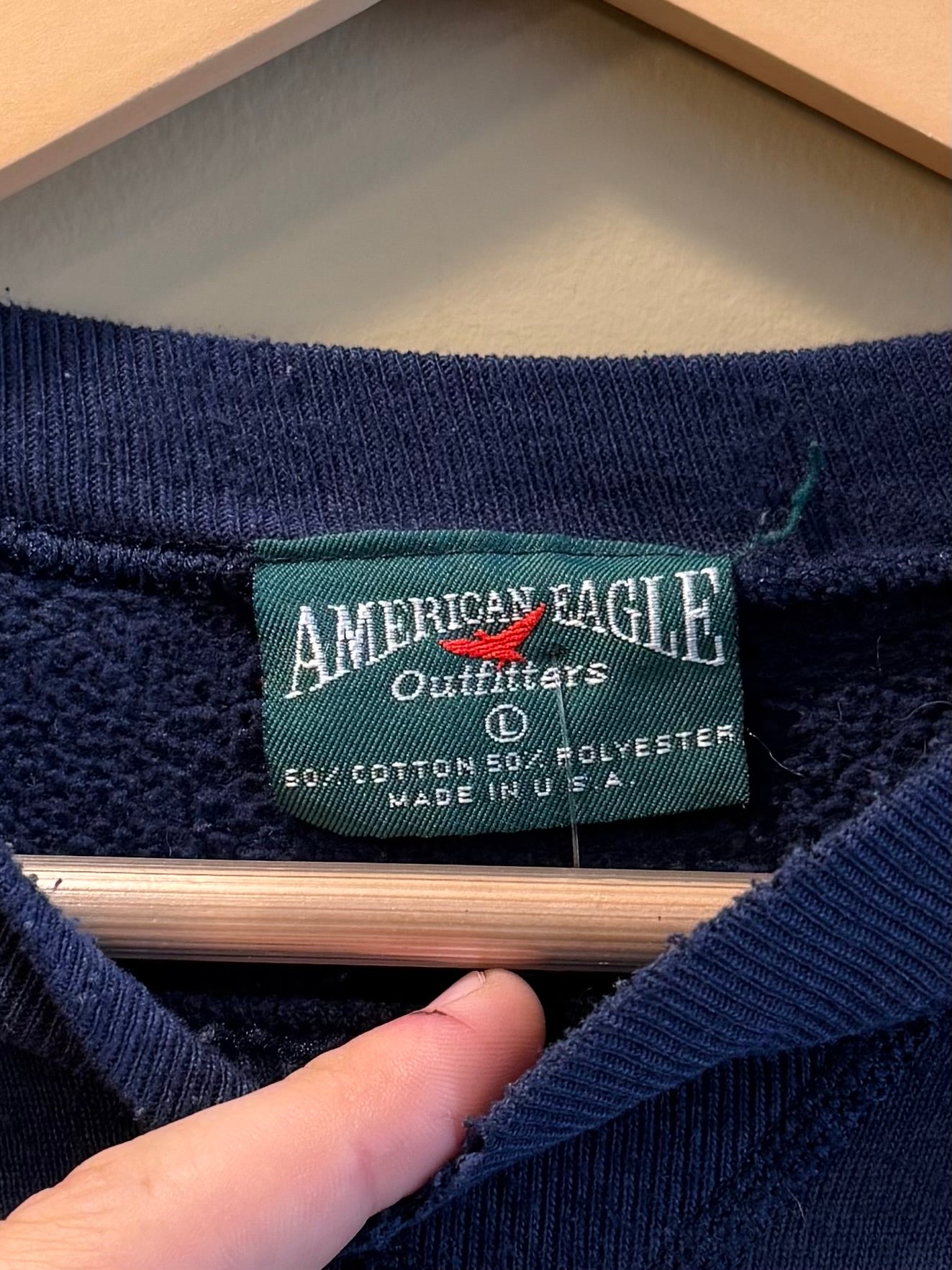 Vintage American Eagle Legends of Football Blue Crewneck Sweatshirt- L