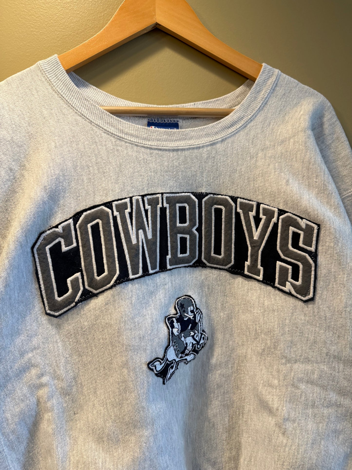 Vintage Dallas Cowboys Upcycled Champion Reverse Weave Crewneck Sweatshirt- XL