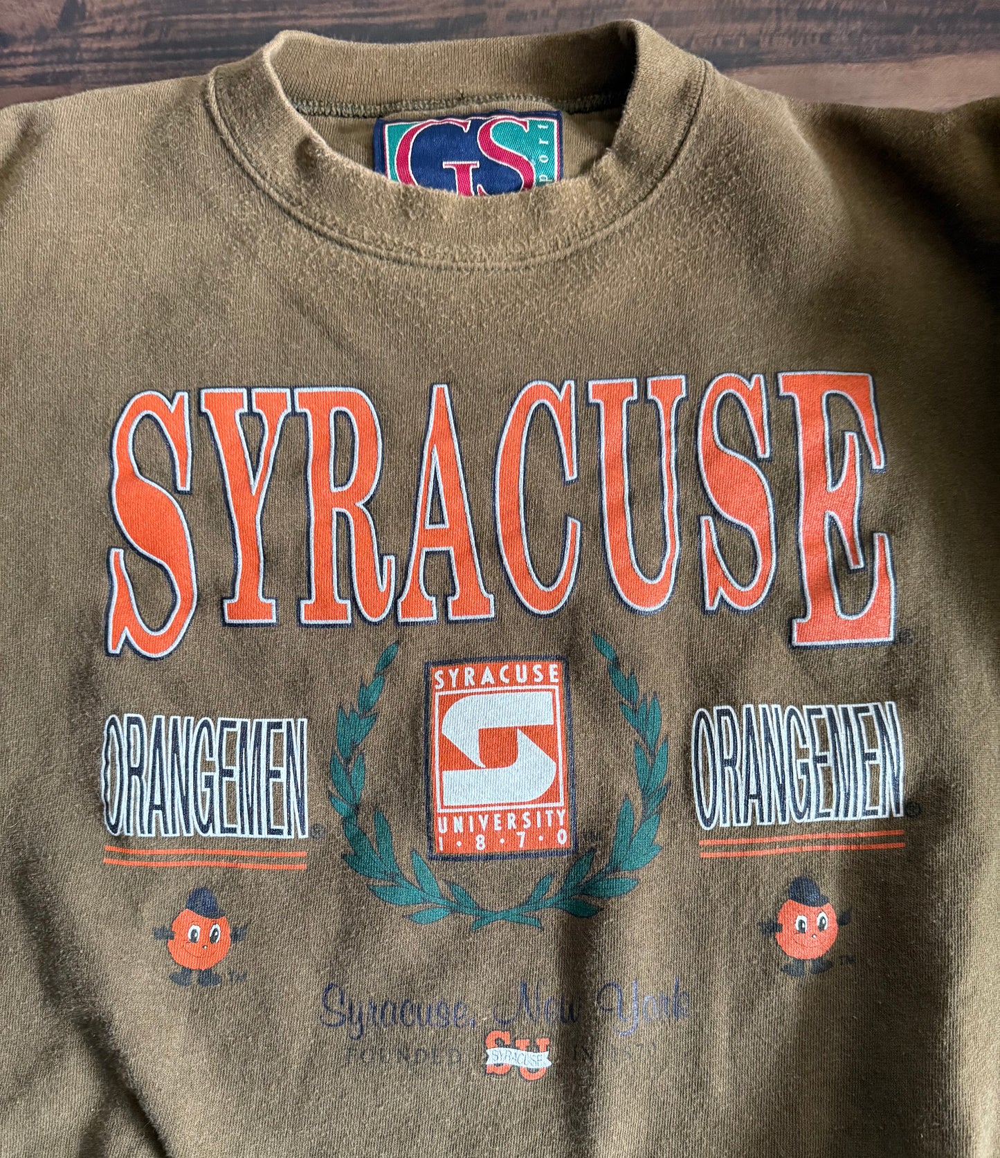 Vintage Syracuse University Orangemen Crewneck Sweatshirt- XXL