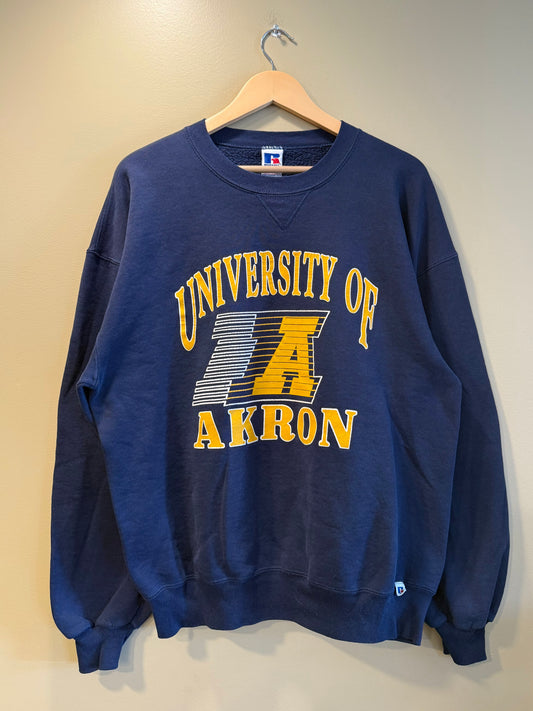 Vintage University of Akron Crewneck Sweatshirt- XL