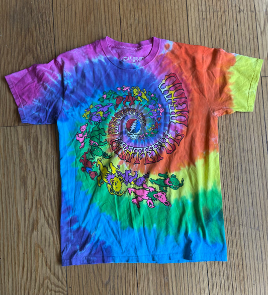 Grateful Dead Re-Print Tie Dye Bears Spiral T-Shirt-M