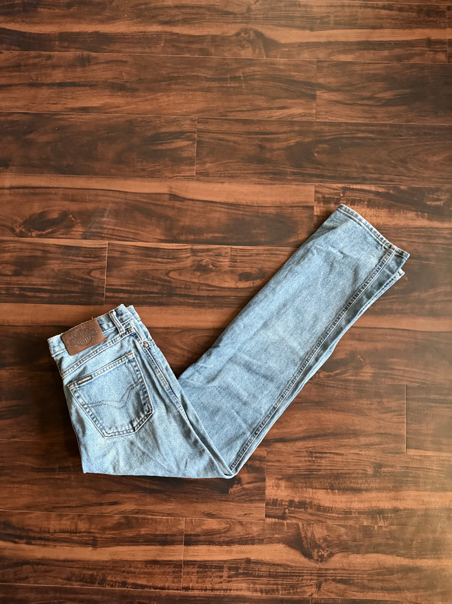Vintage Harley Davidson Light Wash Denim Jeans- 32x34