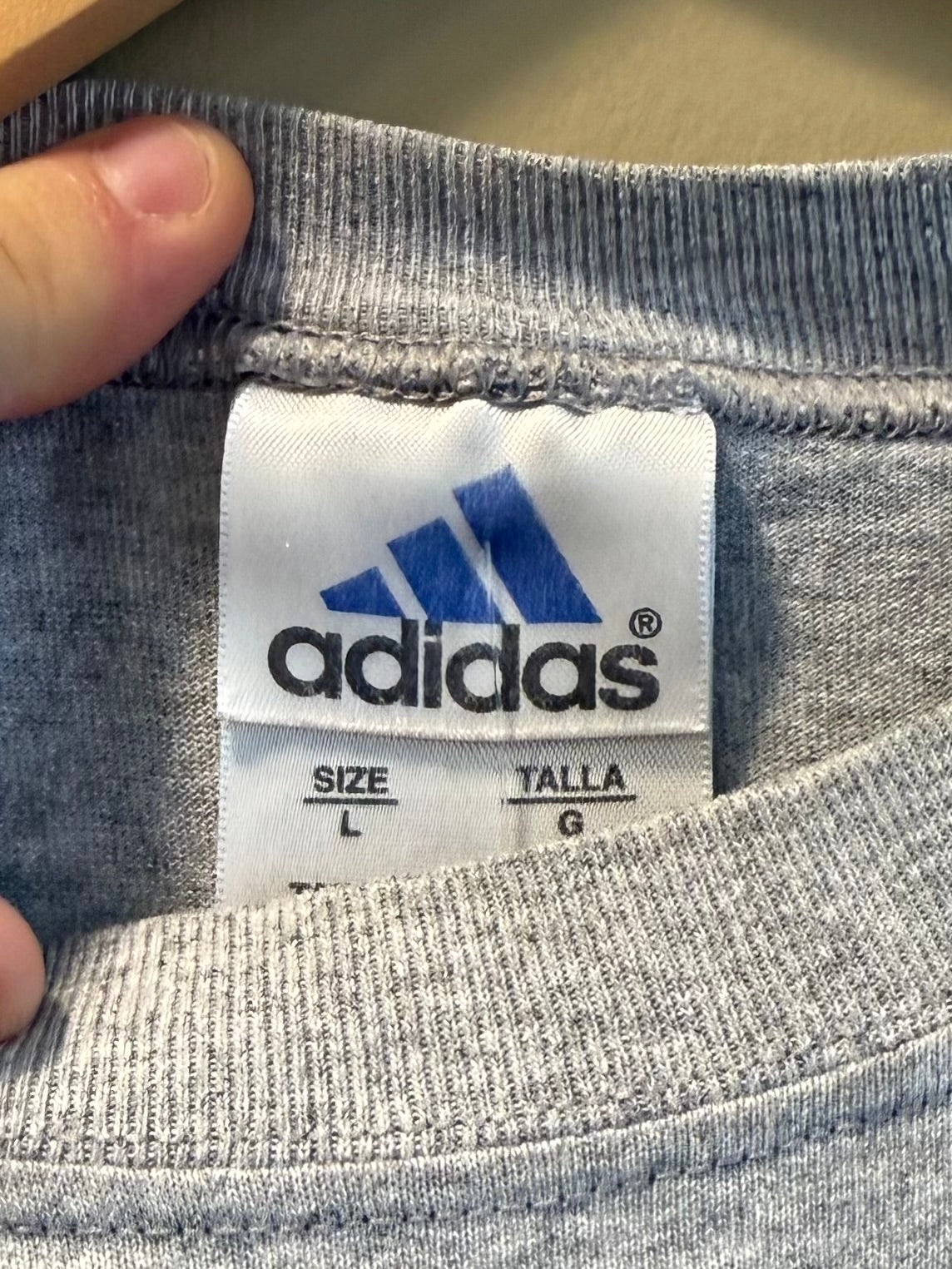 Vintage Adidas Gray Tank Top T-Shirt- L