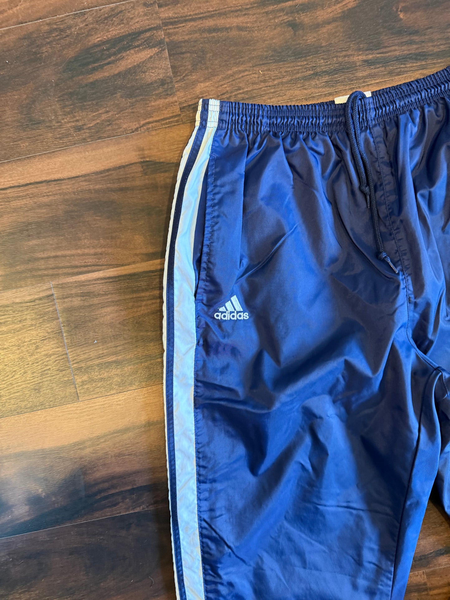 Vintage Adidas Blue Baggy Jogger Track Pants- 32x33