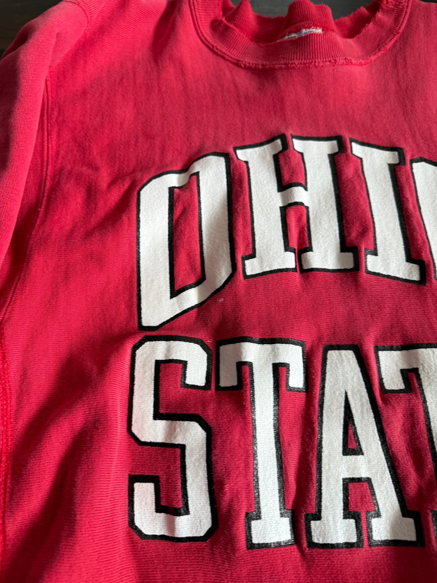 Vintage 80s Ohio State University Champion Reverse Weave Crewneck Sweatshirt- M